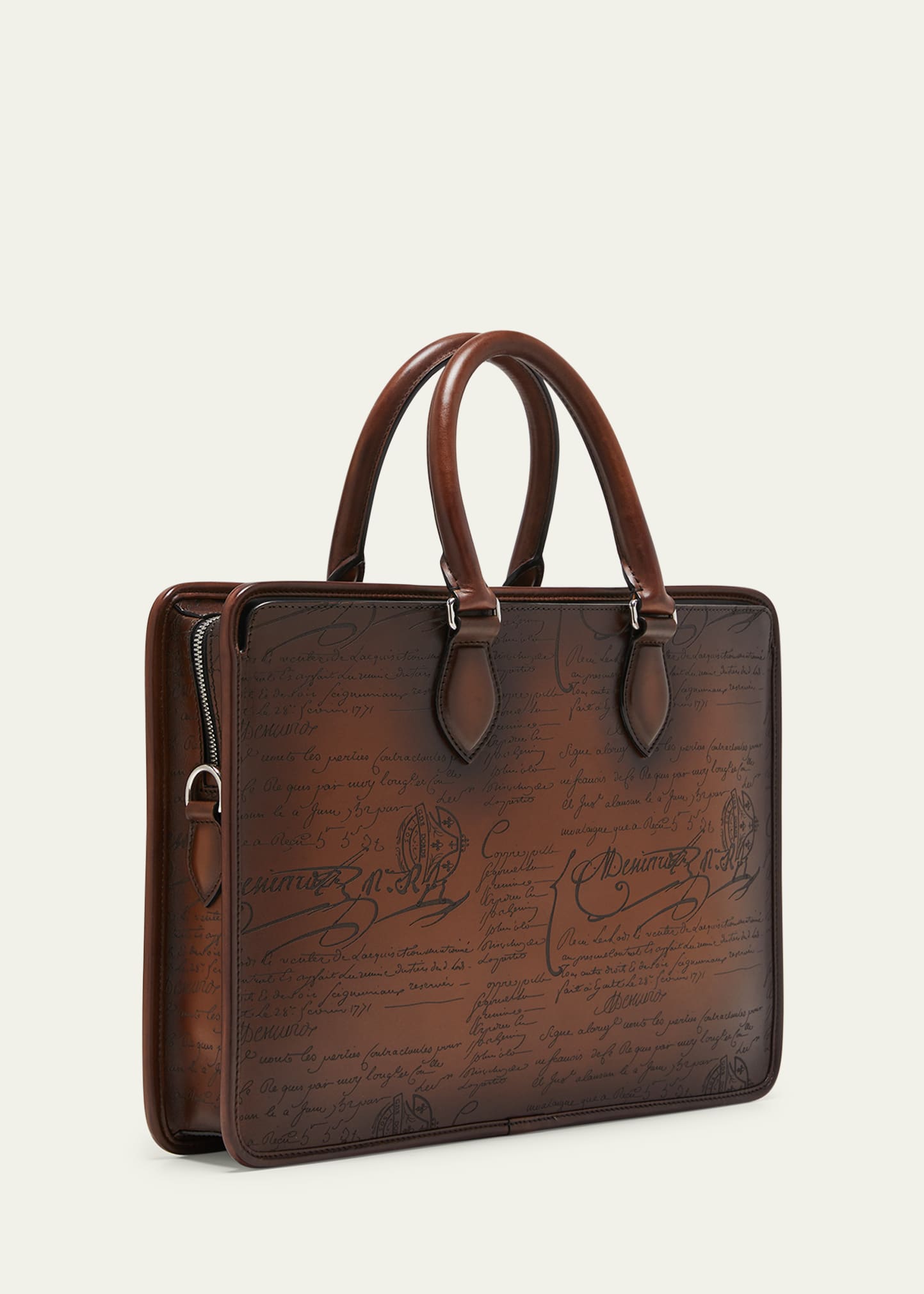 Berluti Men's Un Jour Mini Scritto Leather Briefcase - Bergdorf