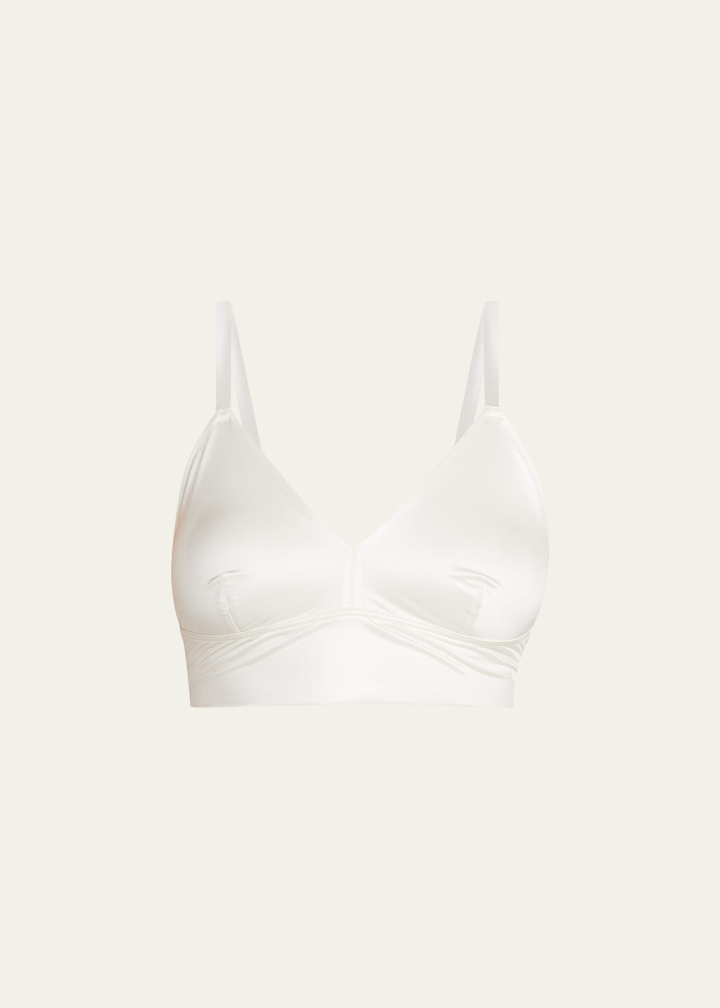 White Satin Bralette - ShopperBoard