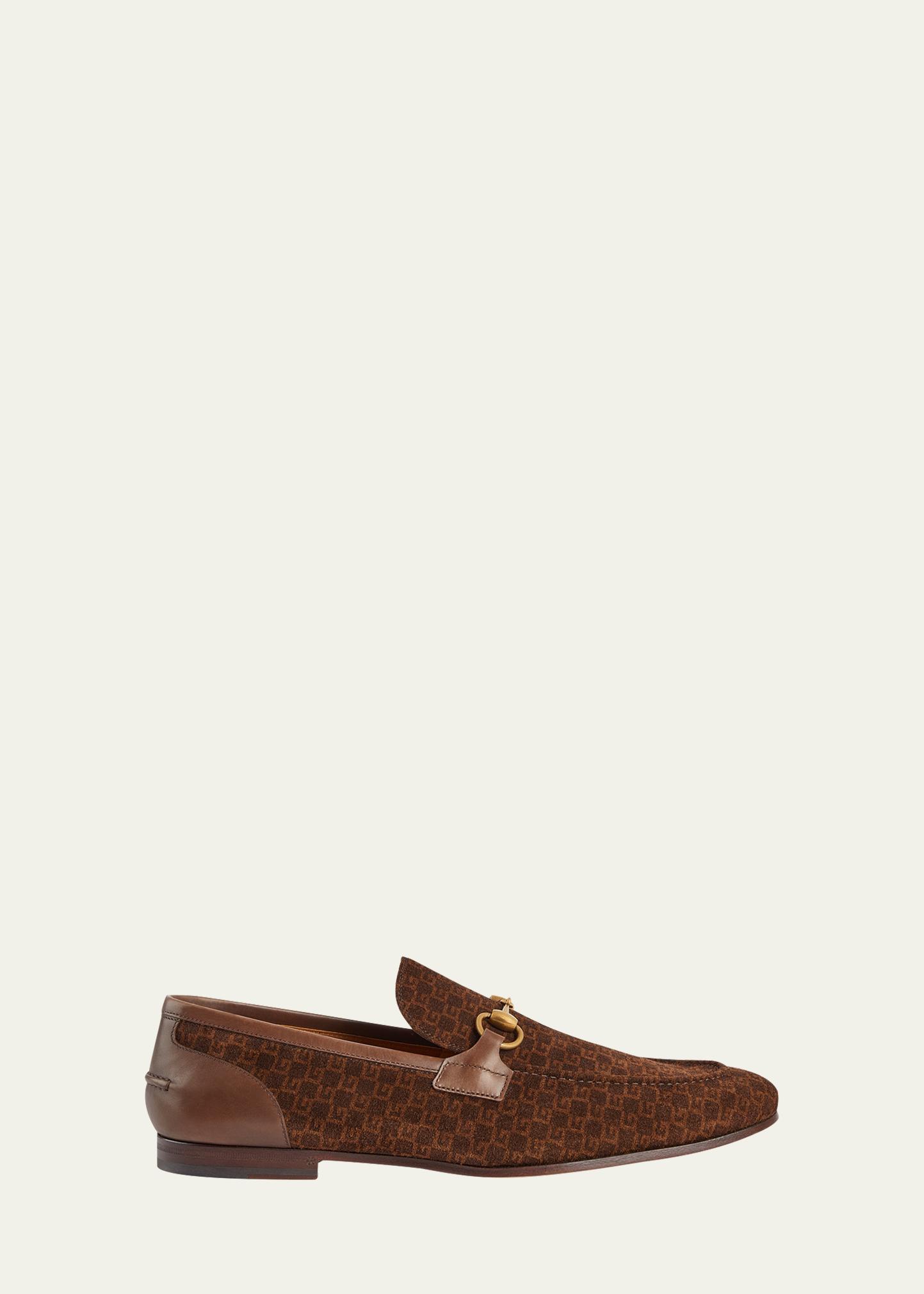 Gucci Men\'s Brown Plaid Loafers Princetown cloth flats Gucci Multicolour size 10.5 UK in  main image 2