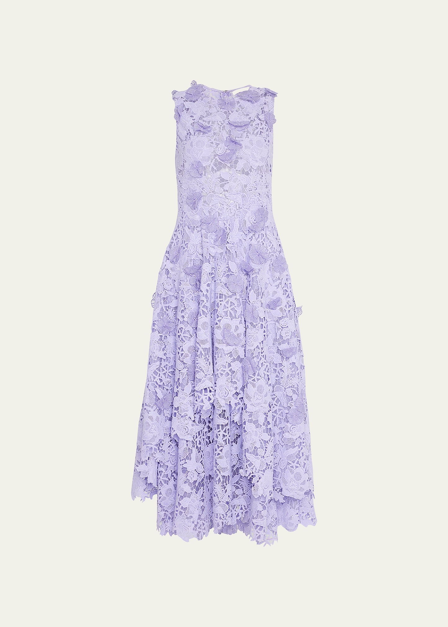 Jason Wu Collection Floral Guipure Lace Midi Dress - Bergdorf Goodman