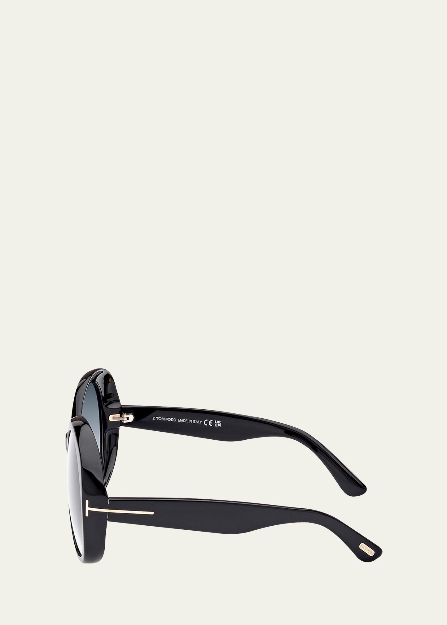 TOM FORD Annabel sunglasses, made in Italy - RARE Tom Ford Annabelle TF1010 Annabelle TF 1010 01B Shiny Black main image 2