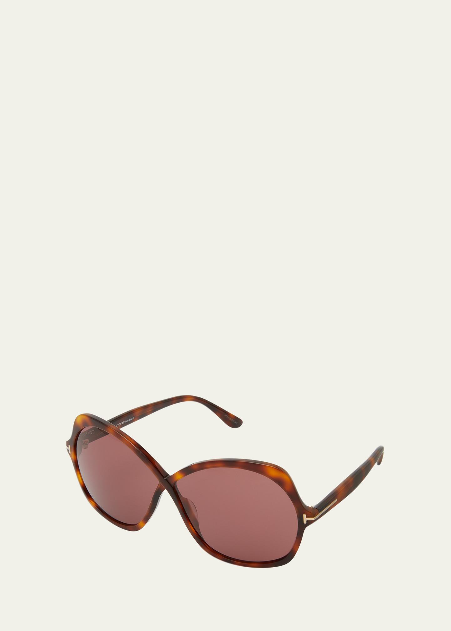 TOM FORD Rosemin Acetate Butterfly Sunglasses - Bergdorf Goodman display picture 1