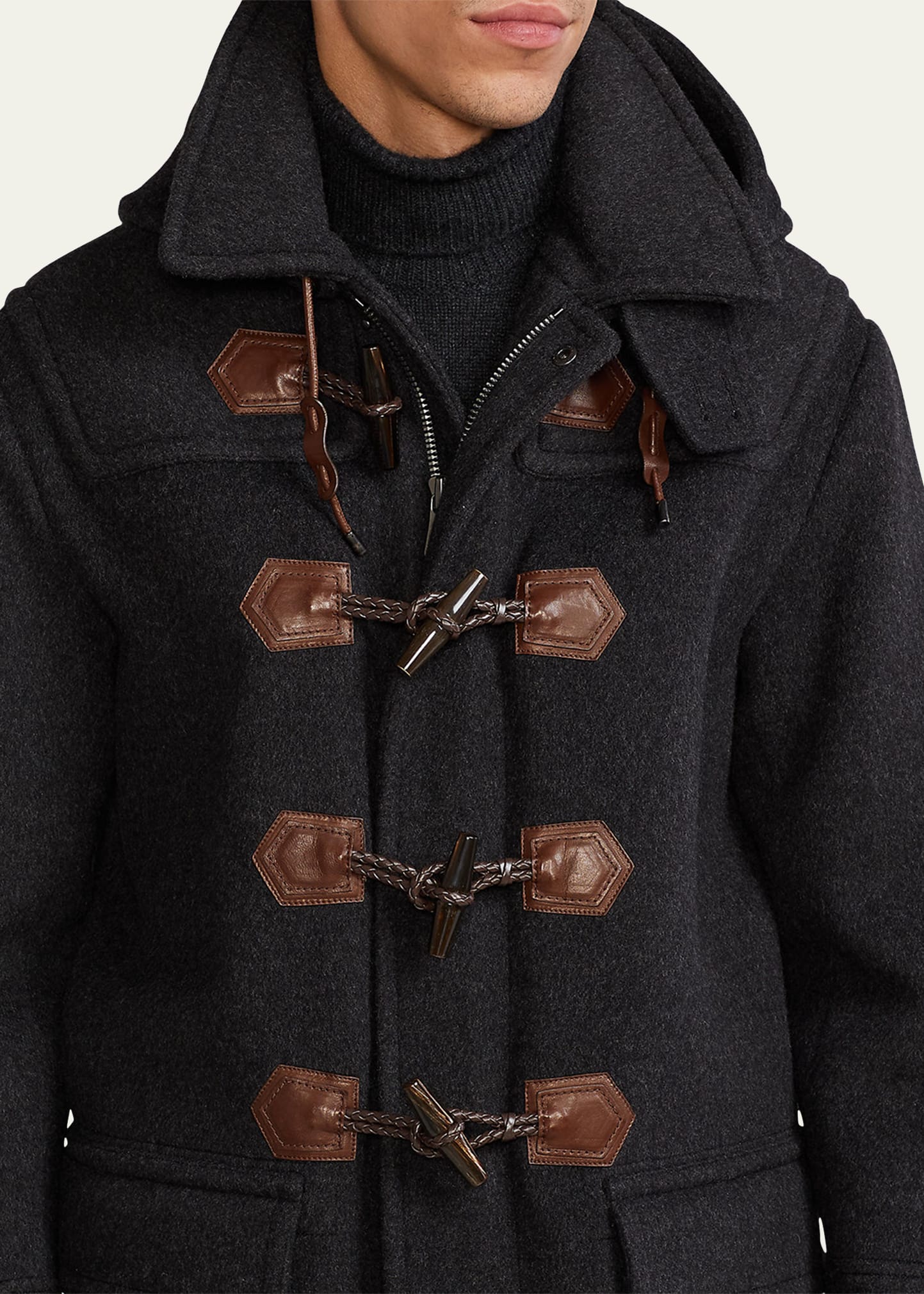 Ralph Lauren Purple Label Men's Hooded Wool Duffel Coat - Bergdorf