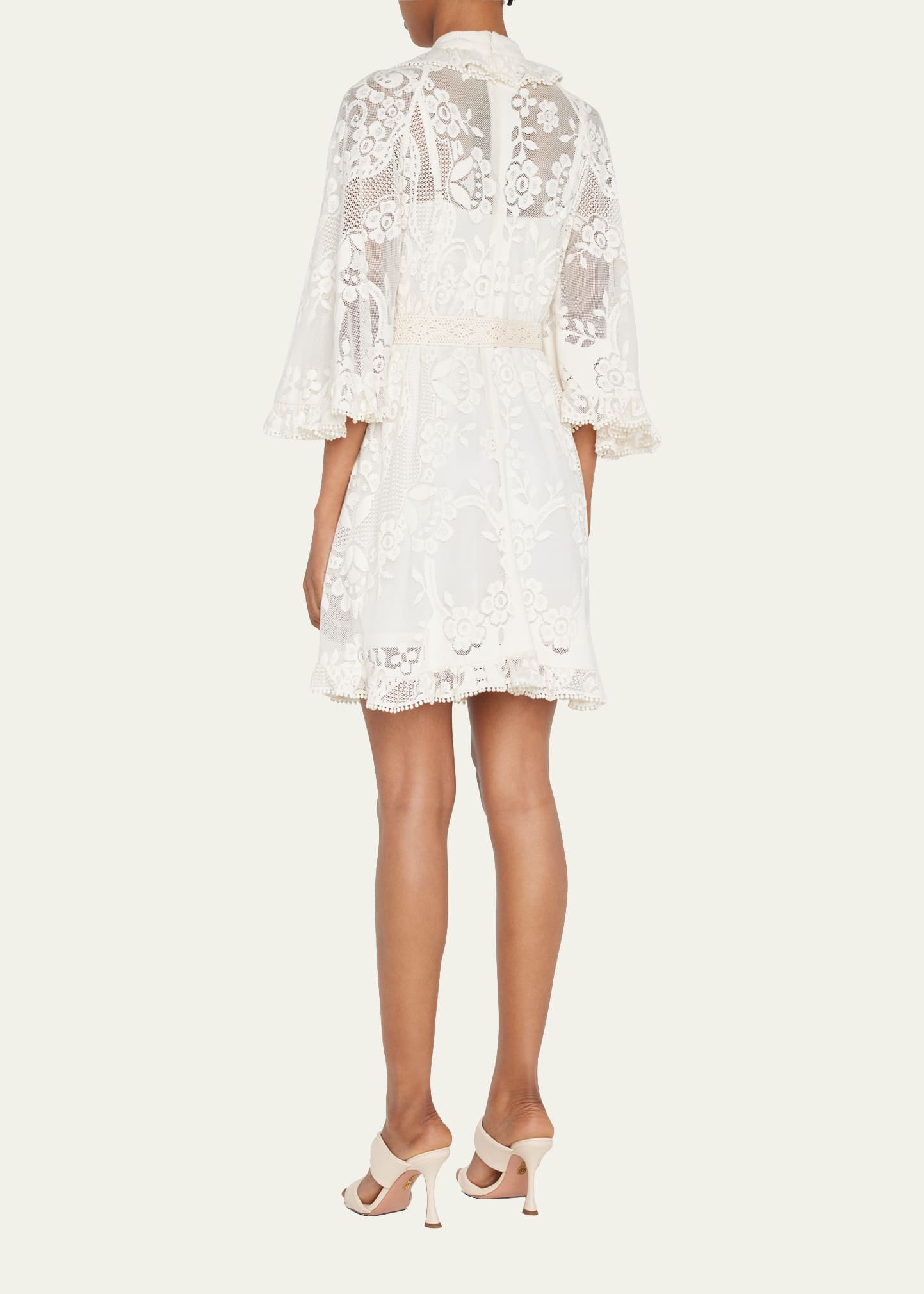 chinese dress ladies ZIMMERMANN Tiggy Lace Mini Tunic main image 1