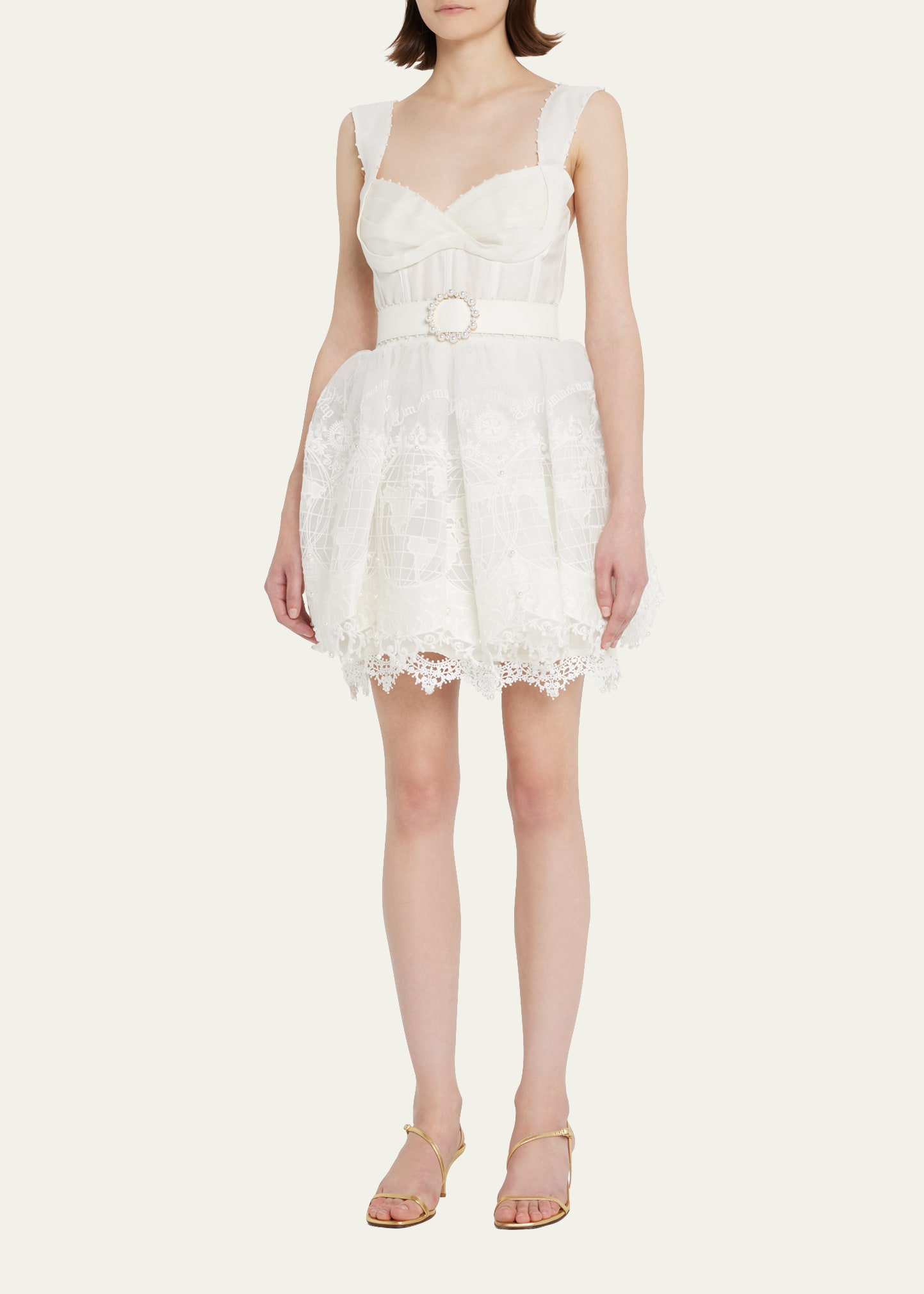 zimmermann high tide embroidered mini dress Zimmermann High Tide Mini Shirt Dress In Odyssey Print