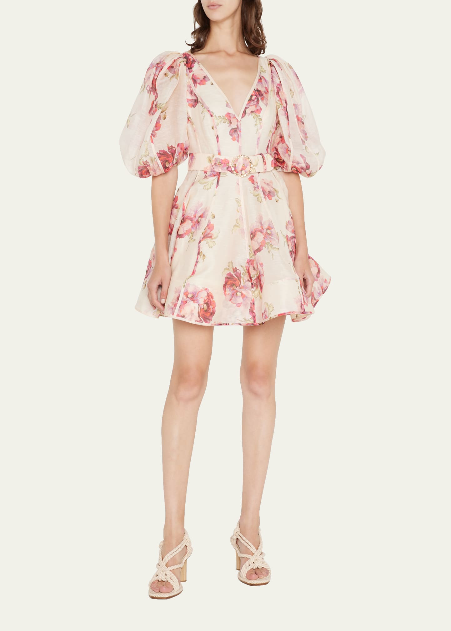 knee length dresses for ladies High Tide Shift Flower Mini