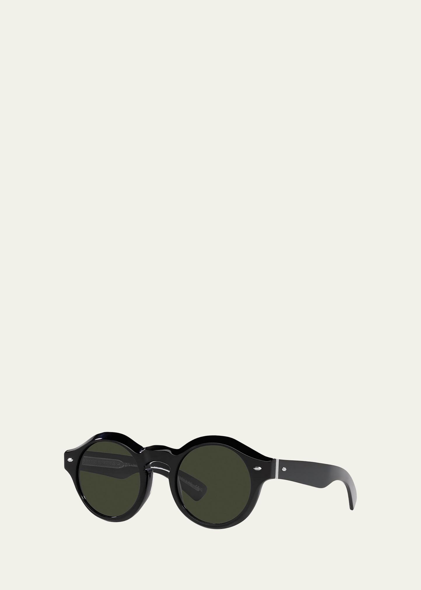 Oliver Peoples Men's The Cassavet Polarized Round Keyhole Sunglasses -  Bergdorf Goodman