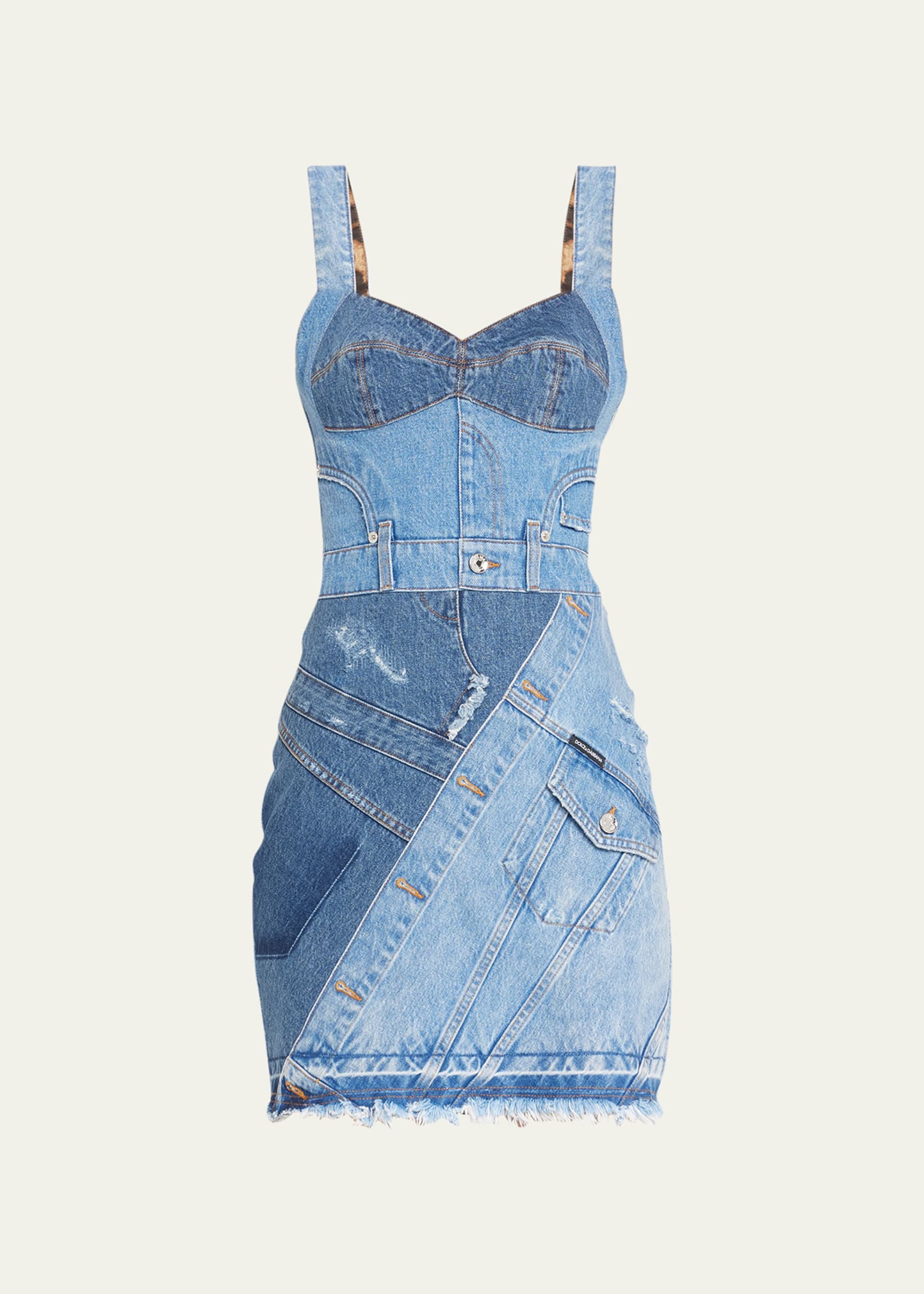 patchwork denim dress Patchwork Denim Overall Dress L