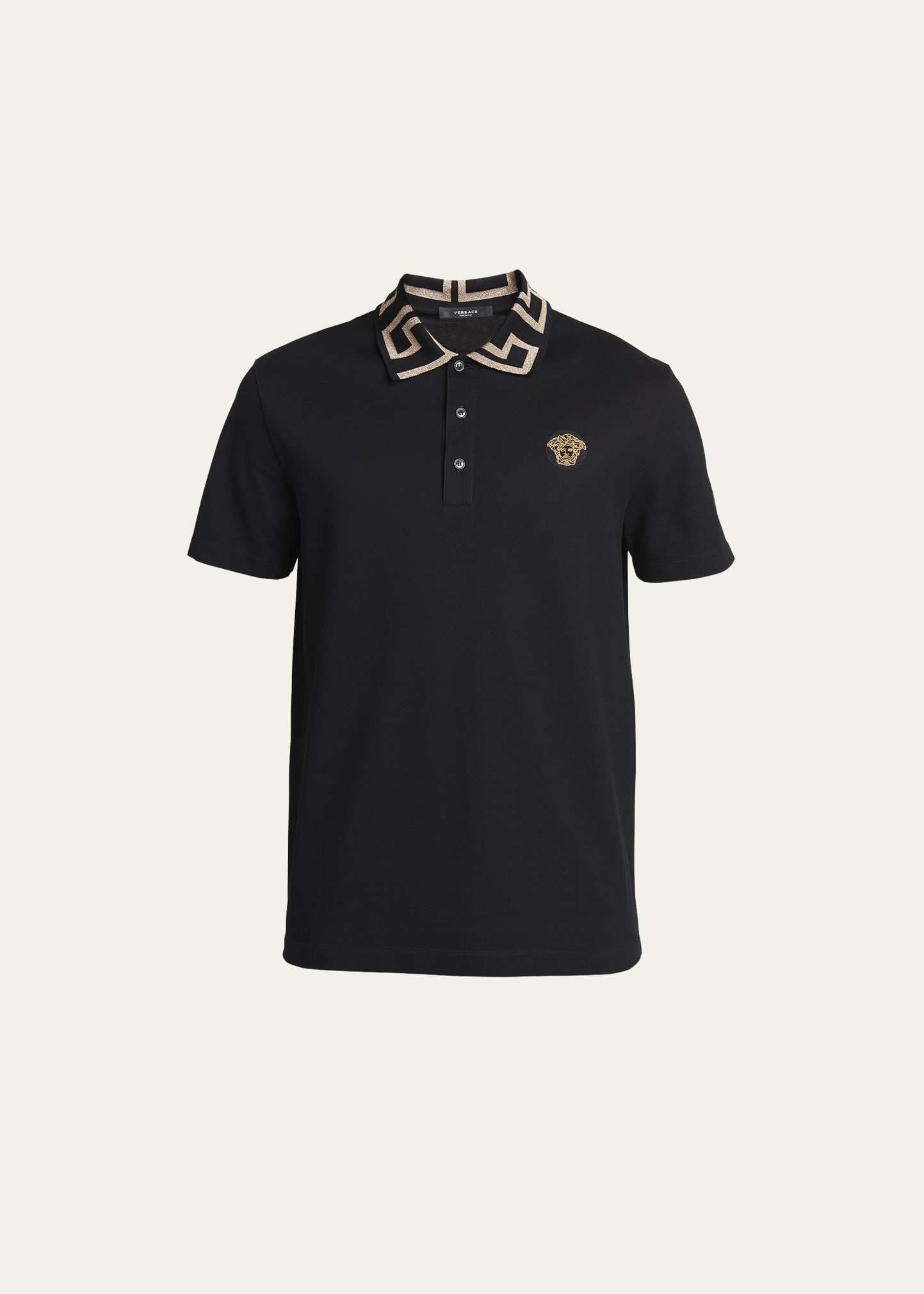 Versace Men's Tiger & Wildflower Camp Shirt