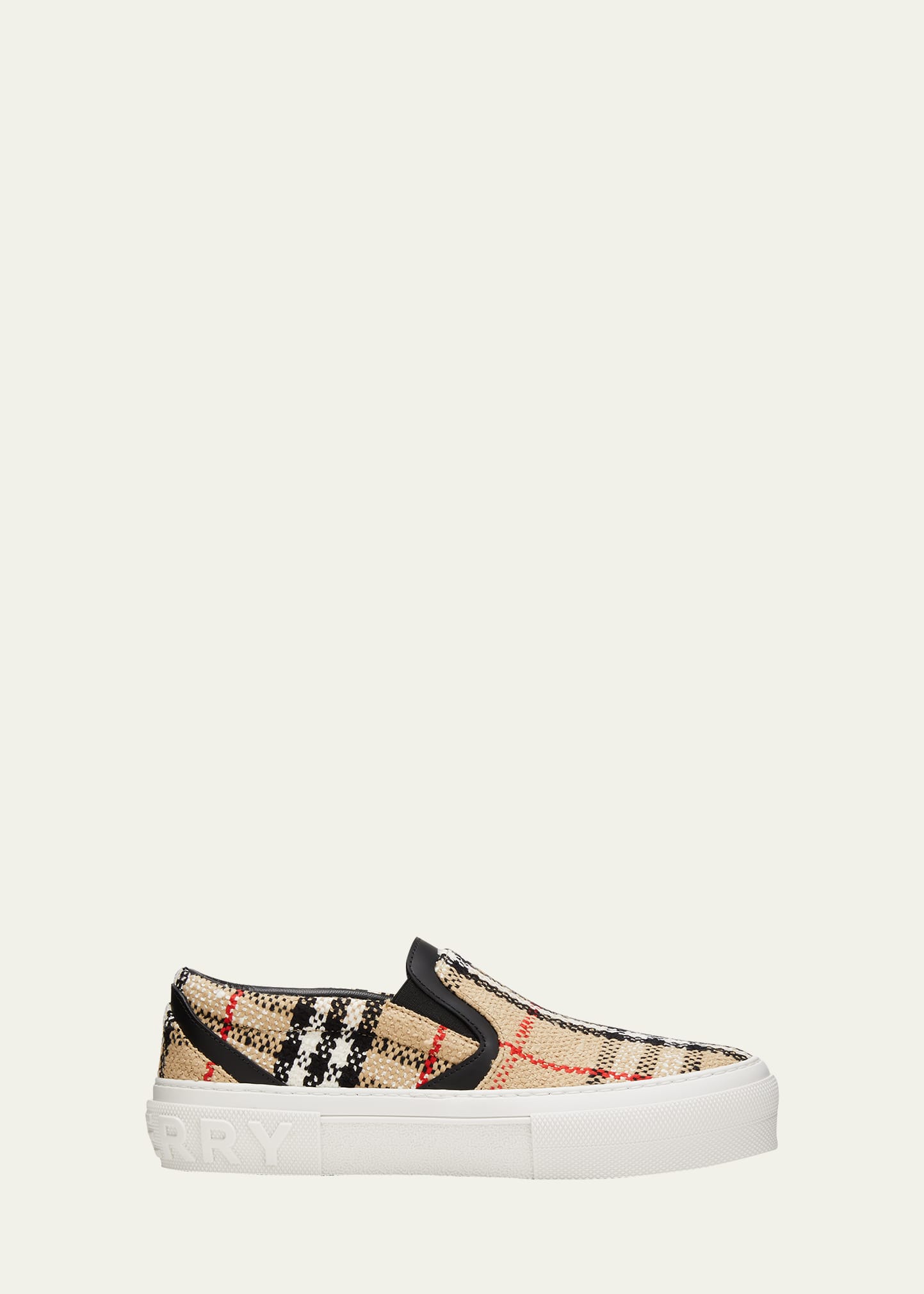 Burberry slip online on flat sneakers