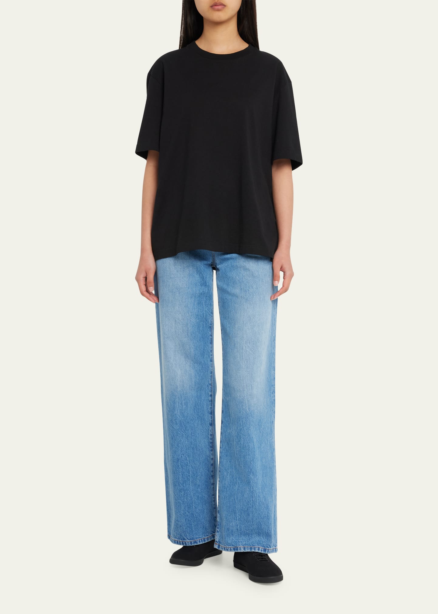 THE ROW Eglitta Straight-Leg Denim Pants - Bergdorf Goodman