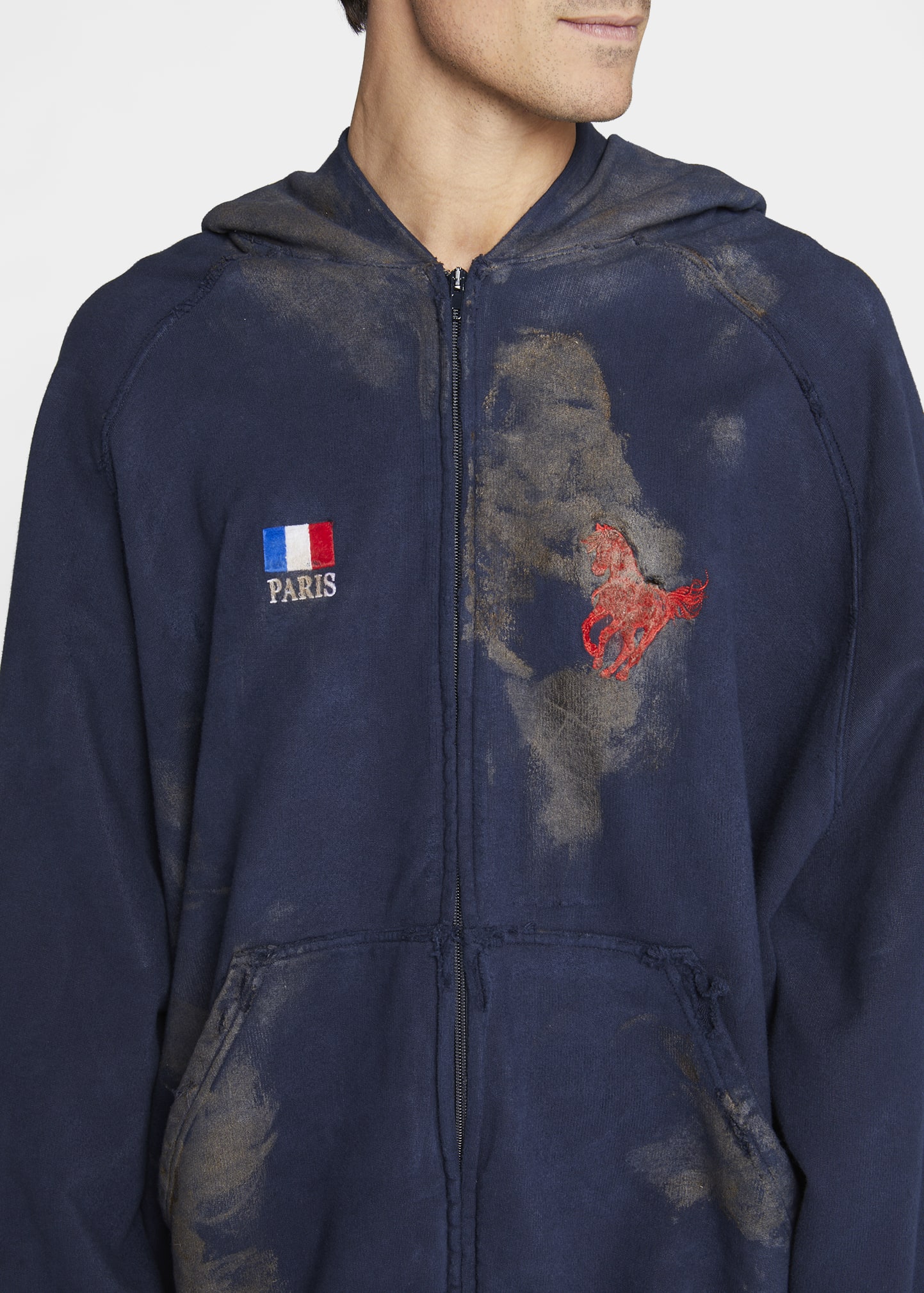 R*R様 BALENCIAGA polo zip hoodie 1 Balenciaga Polo Zip-Up Hoodie in Pink | FWRD