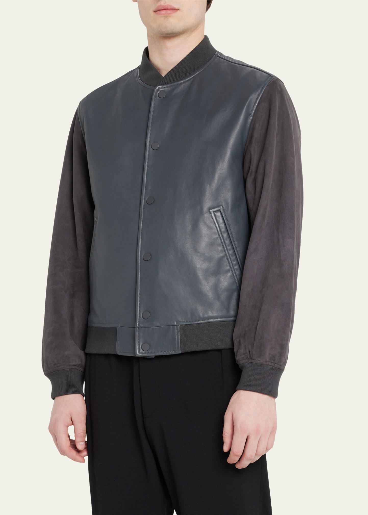 Theory Men's Lamb Supreme Varsity Jacket - Bergdorf Goodman