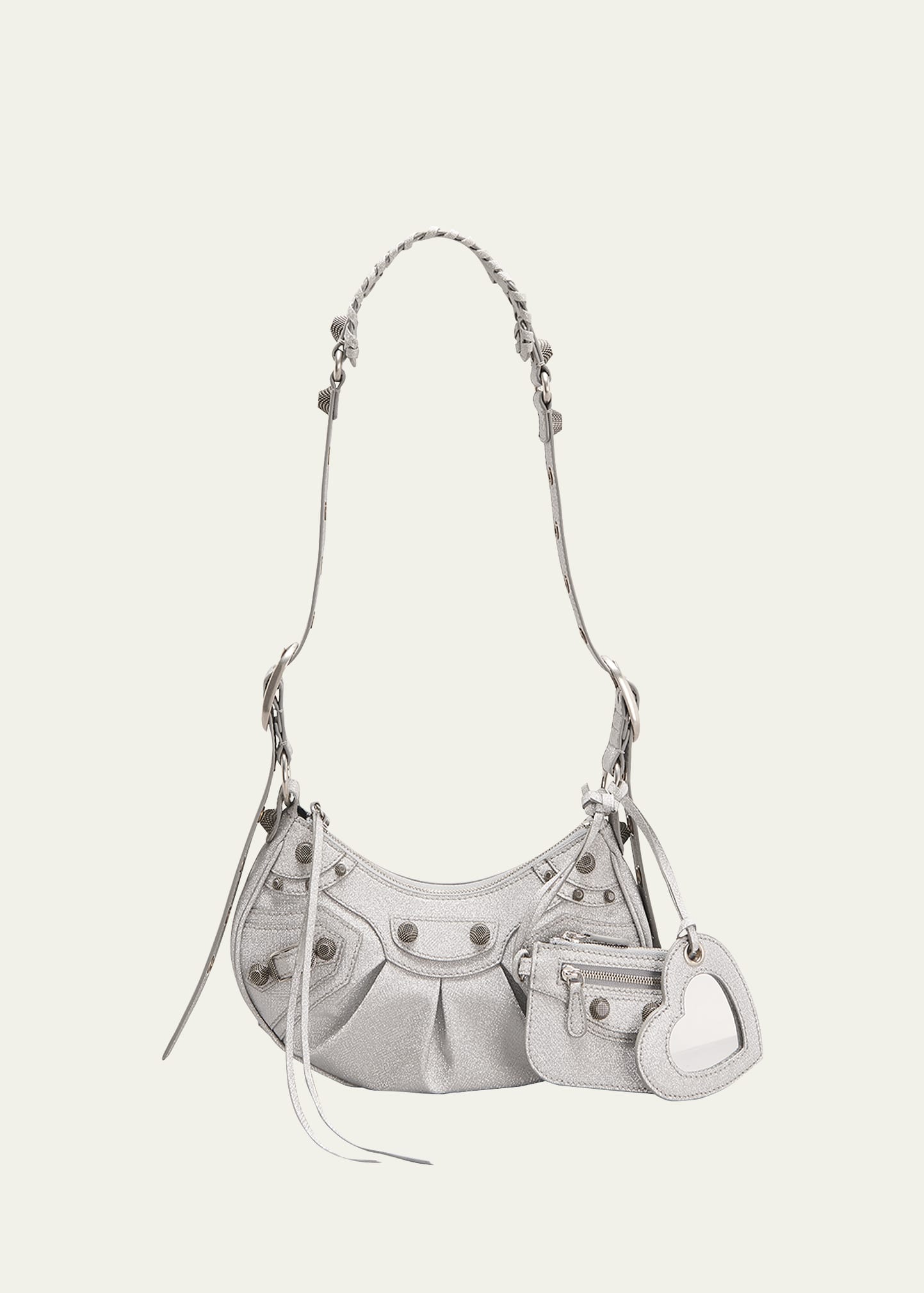 Balenciaga Le Cagole Mini Heart Chain Crossbody Bag - Bergdorf Goodman