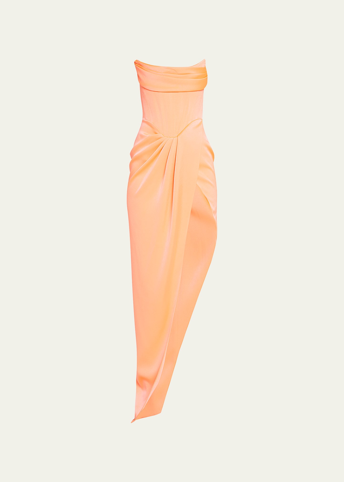 Bergdorf Goodman Square Neckline Long Dress - Orange Dresses, Clothing -  WBG23383