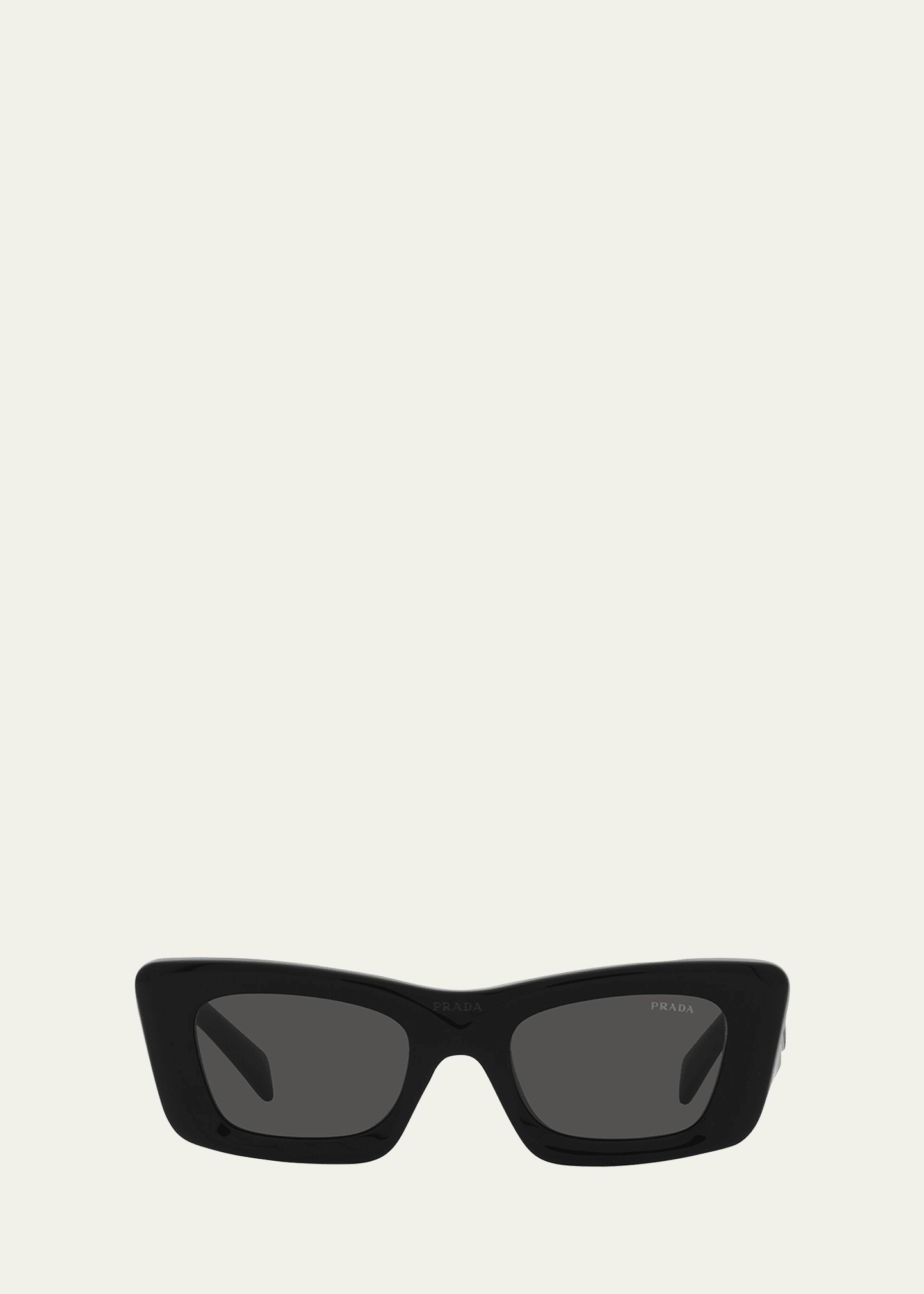 Oversized rectangular marbled-acetate sunglasses