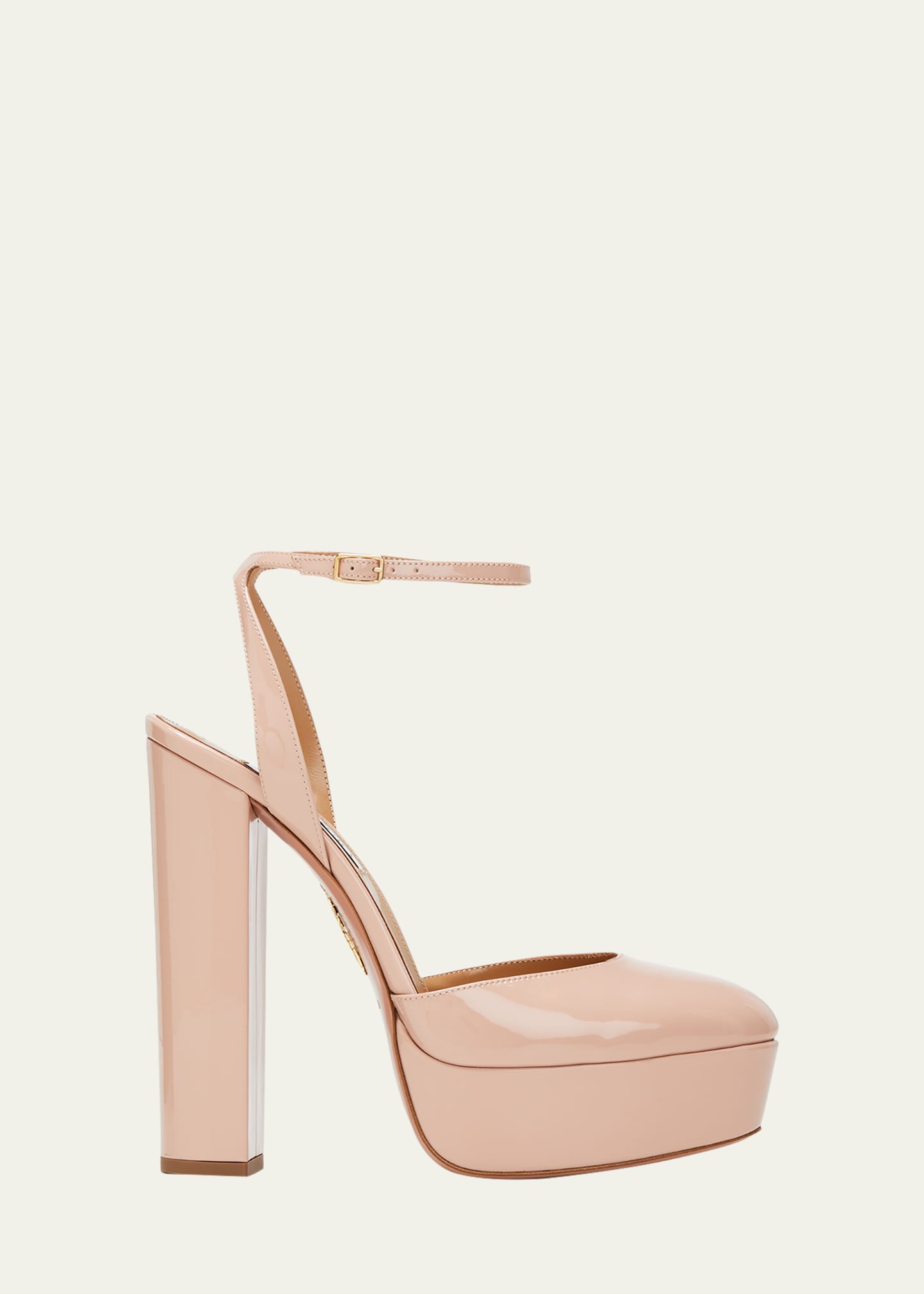 Aquazzura So High Ankle-Strap Platform Pumps