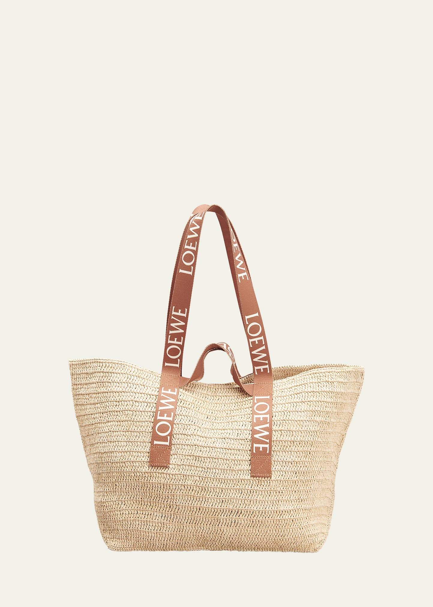 Loewe A4 Logo North-South Raffia Tote Bag - Bergdorf Goodman