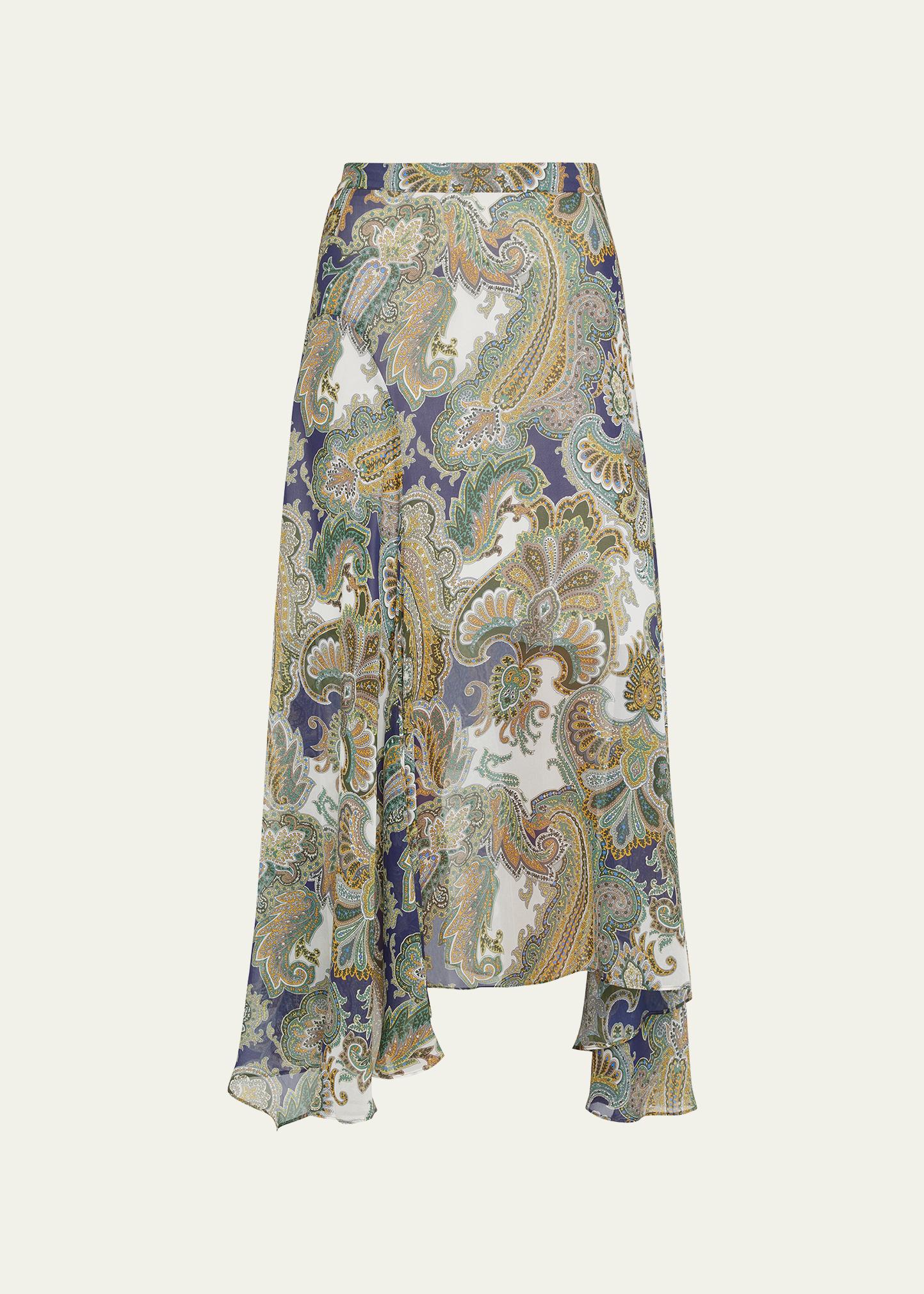 Veronica Beard Karima Paisley Maxi Skirt - Bergdorf Goodman