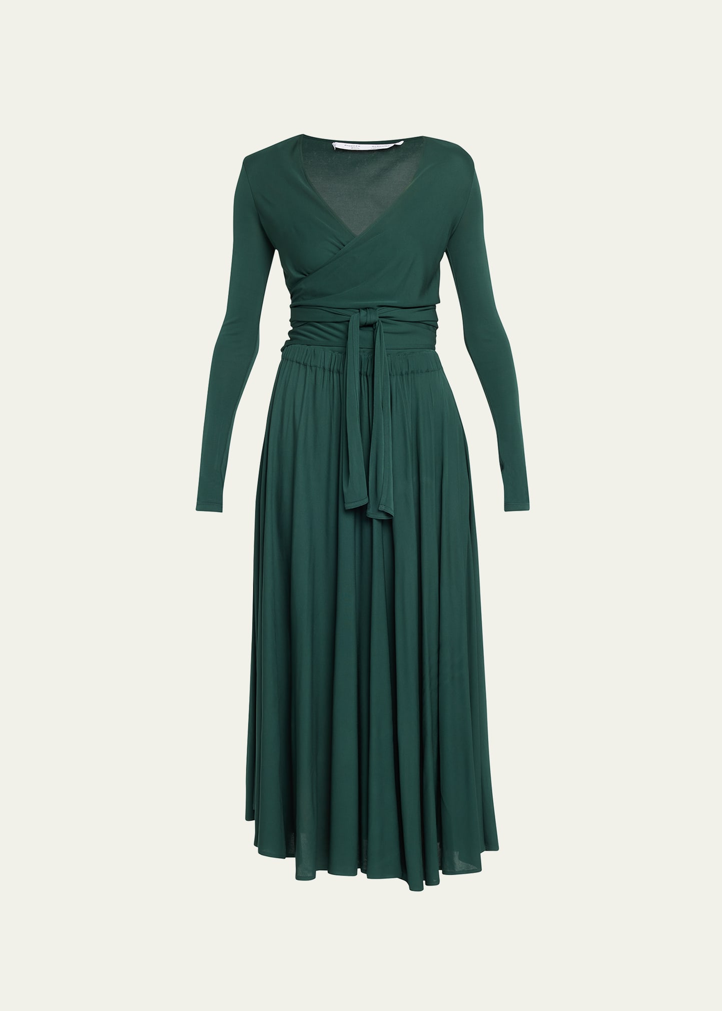 witchery green wrap dress