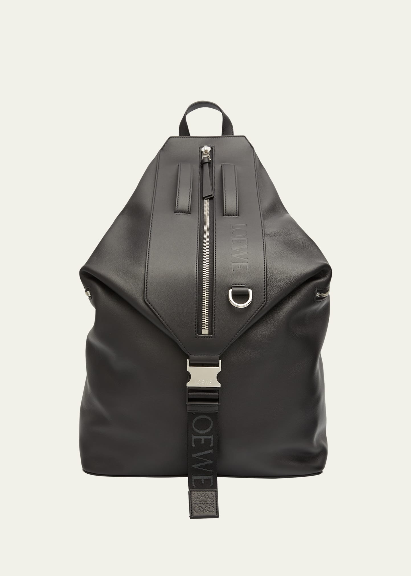 Loewe Goya Small Leather Shoulder Bag - Black - ShopStyle