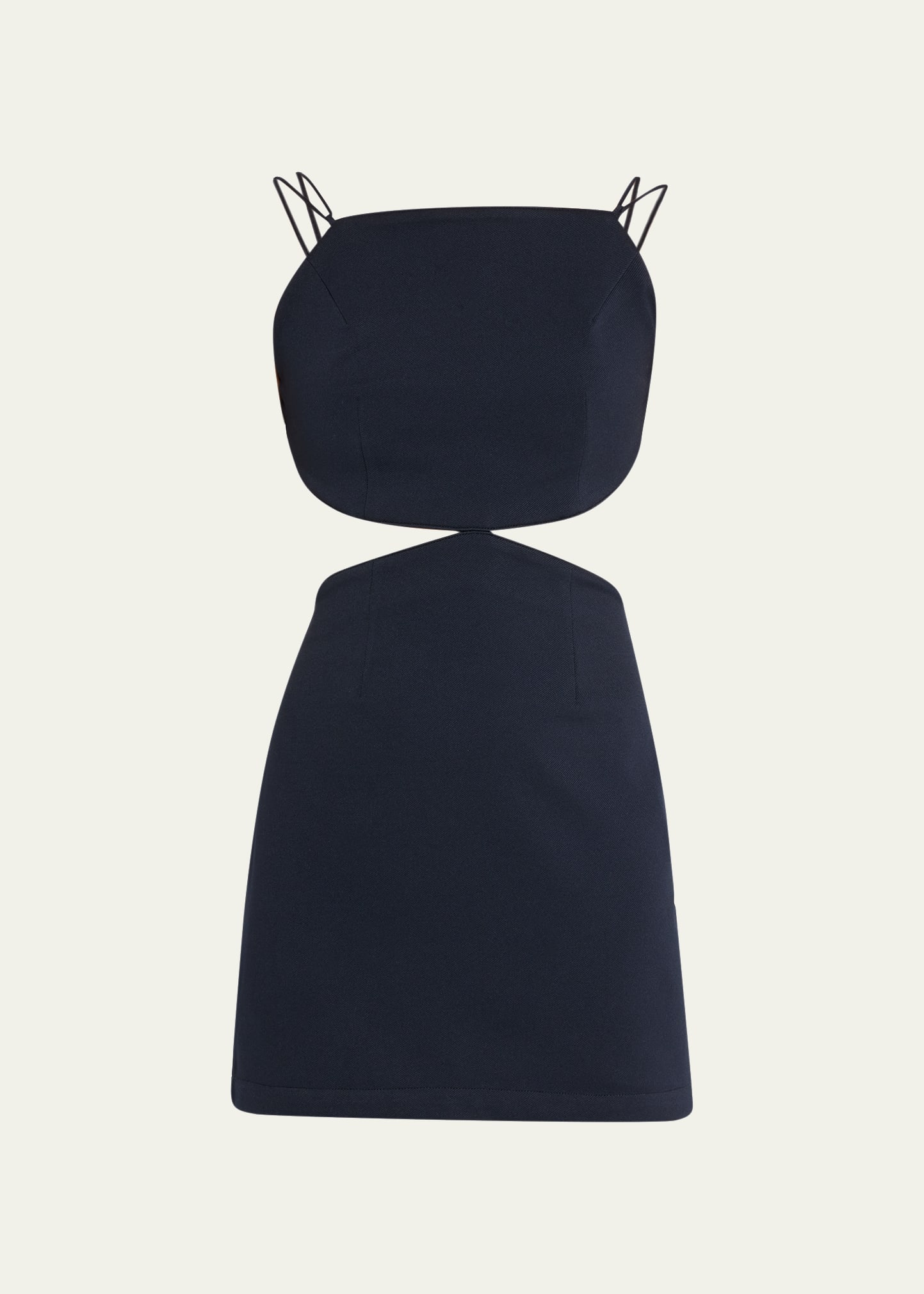 Rokh Cutout Mini Dress - Bergdorf Goodman