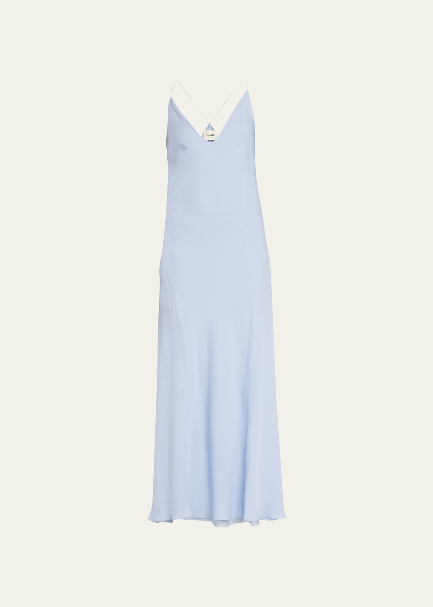Khaite Carina V-Neck Silk Maxi Dress - Bergdorf Goodman