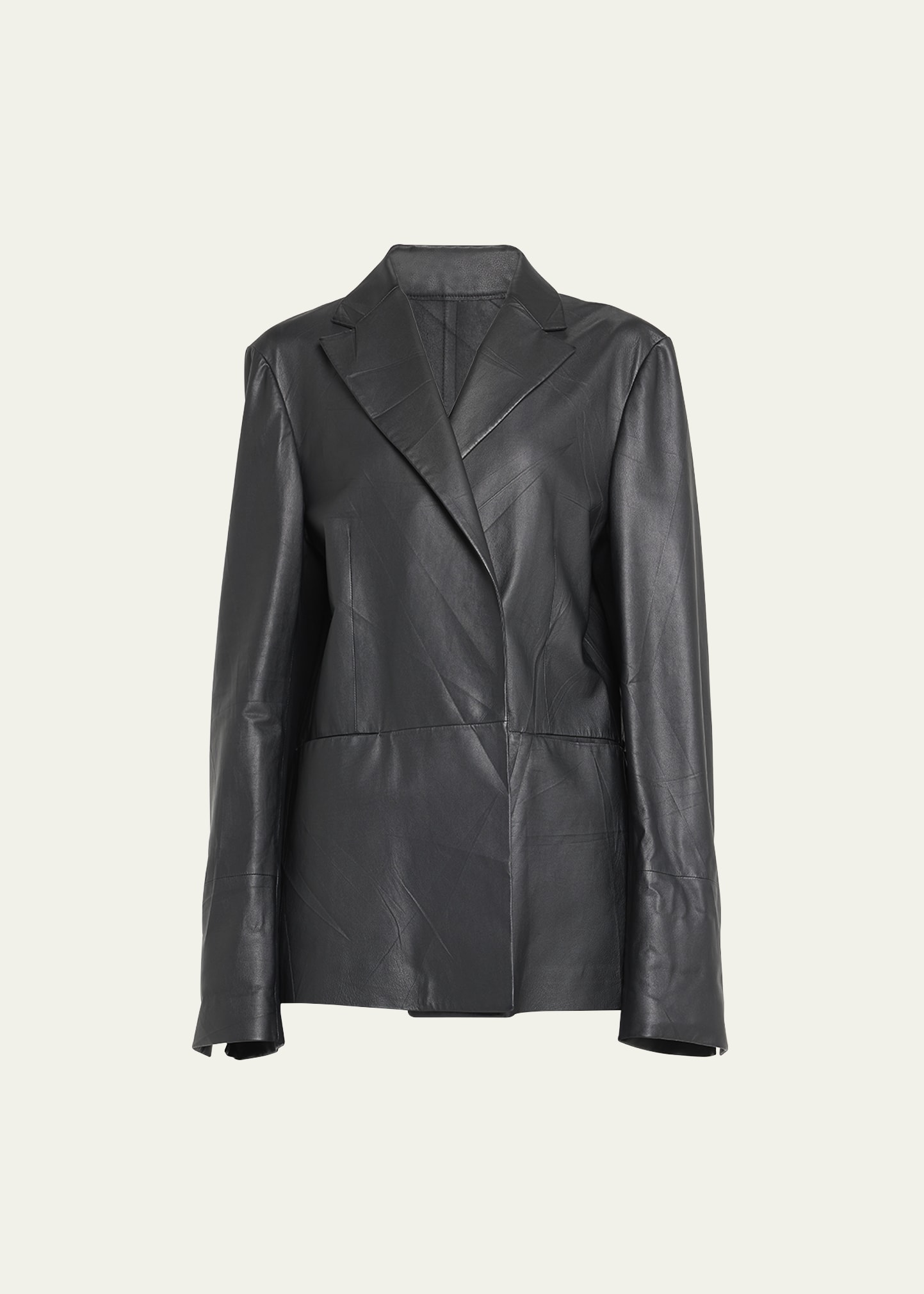 THE ROW Boice Leather Blazer Jacket