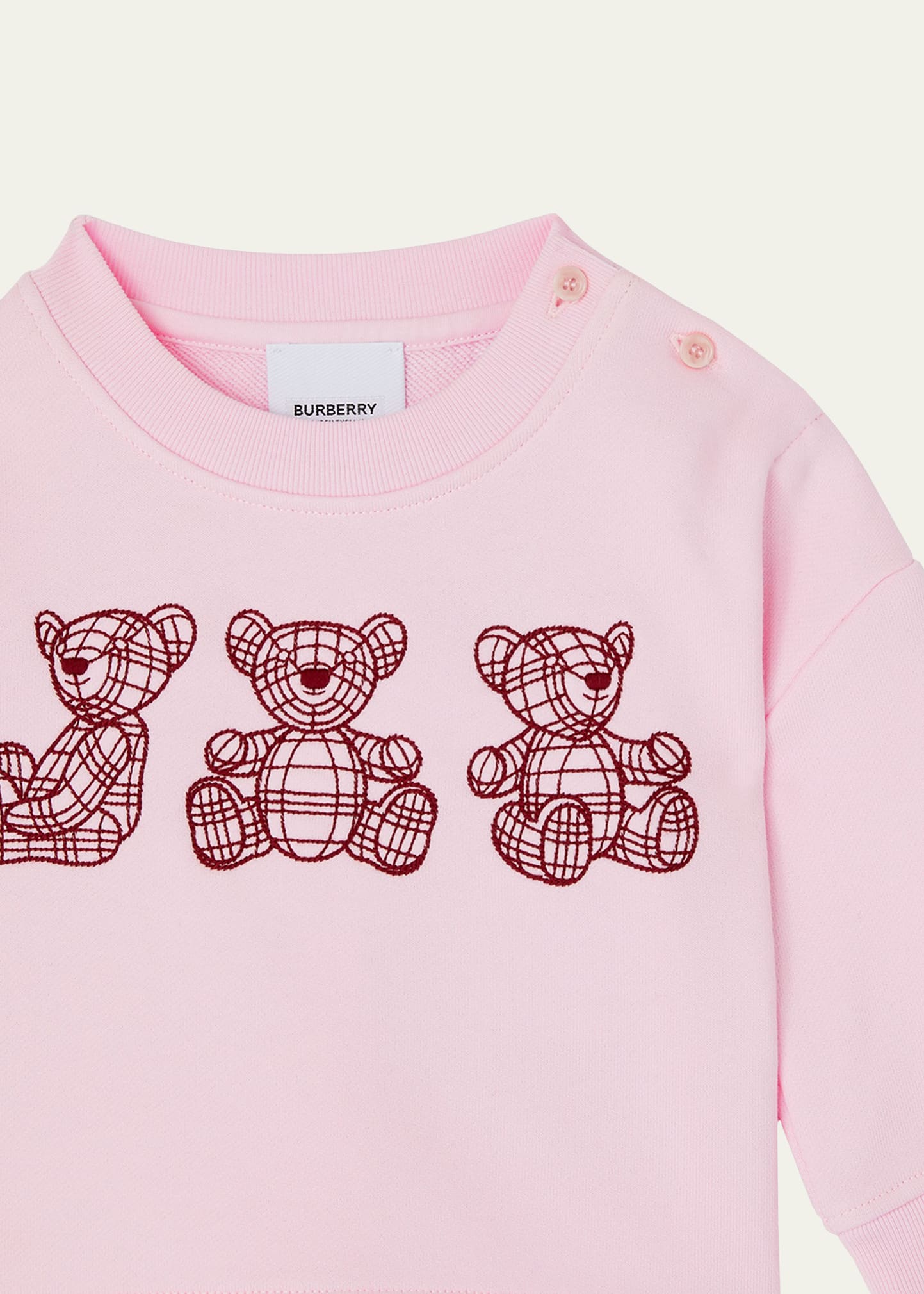 Burberry Girl's Embroidered Bears T-Shirt, Size 6M-2 Bergdorf