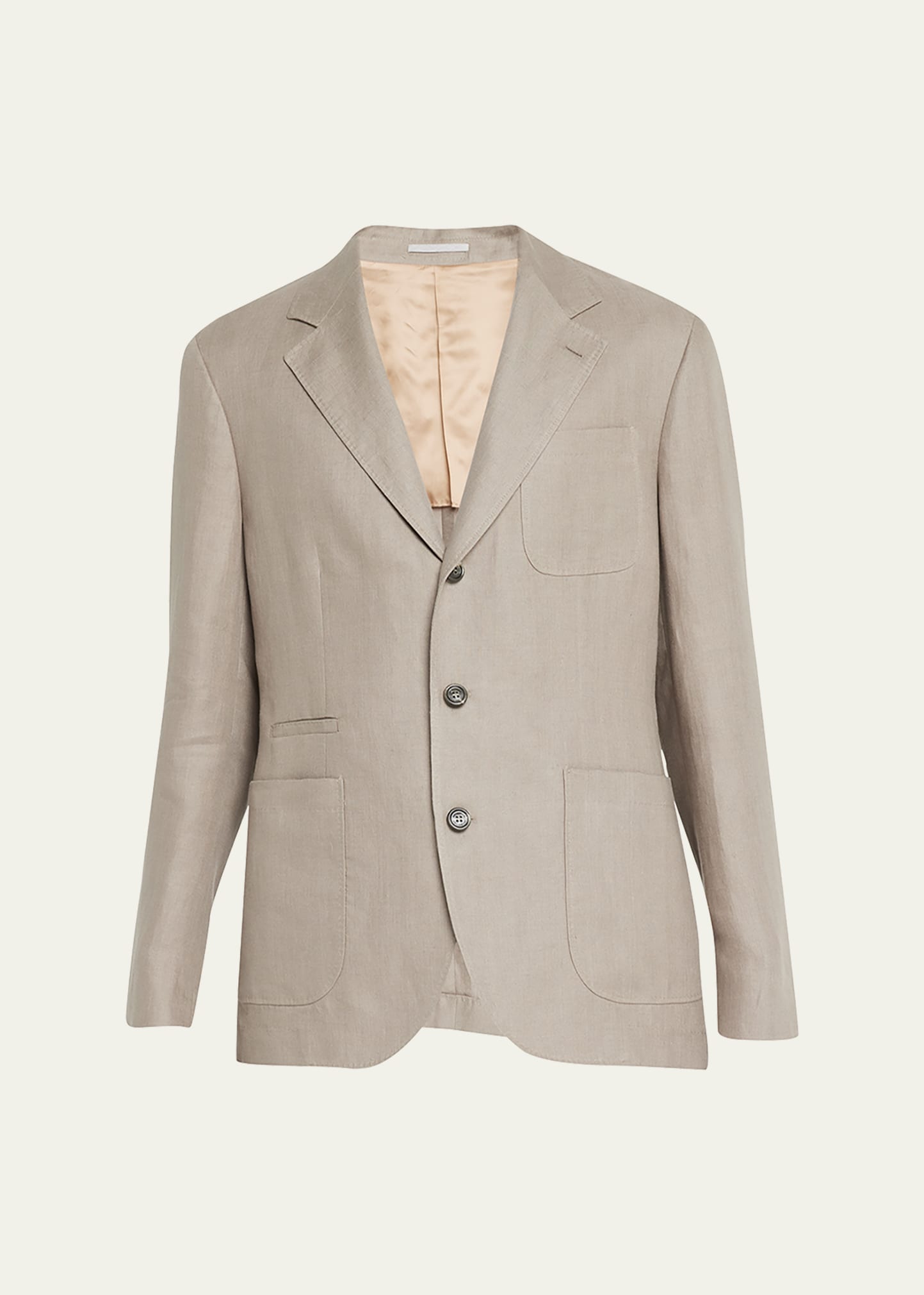 Brunello Cucinelli Men's Chevron Linen Sport Coat - Bergdorf