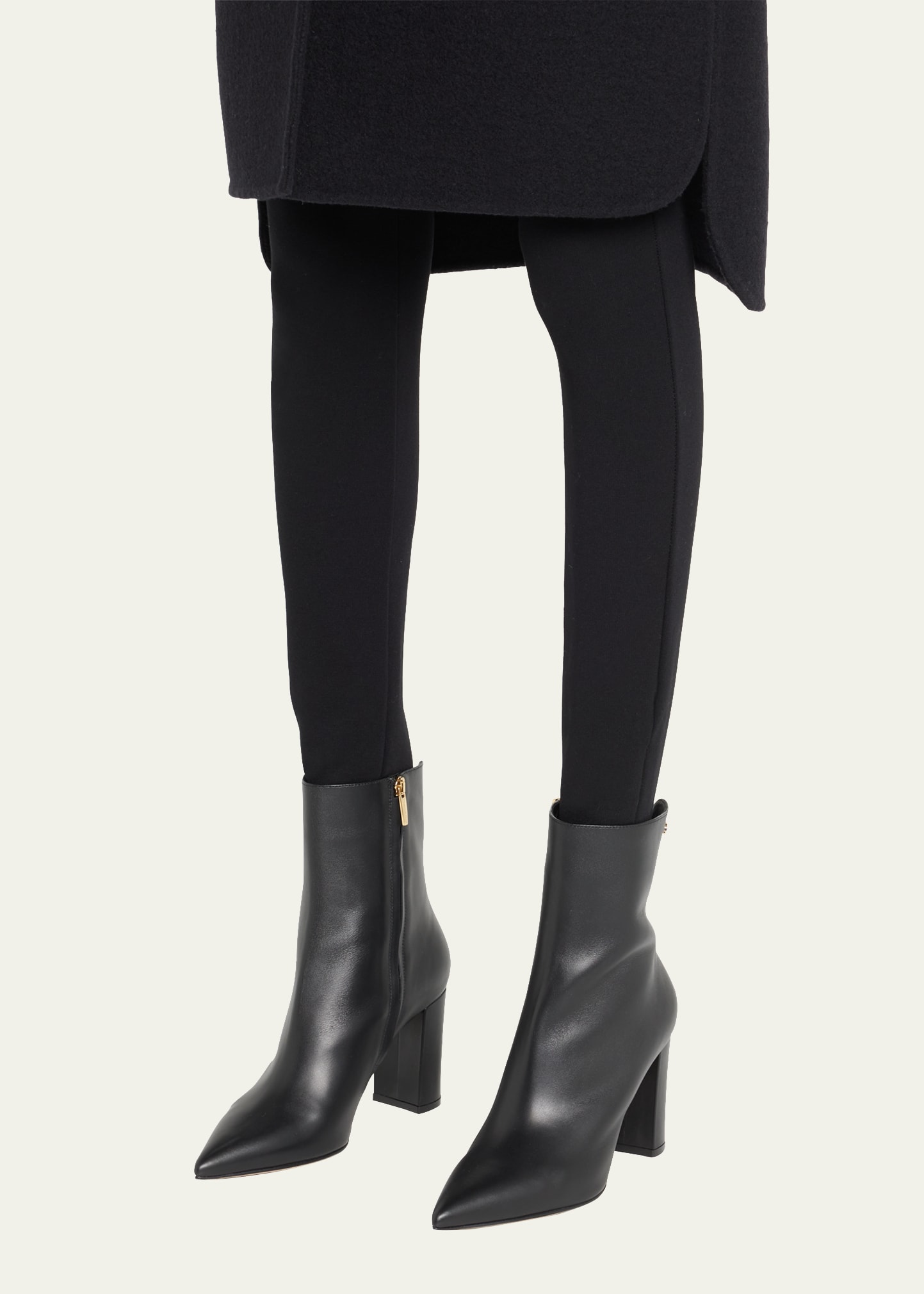 Gianvito Rossi Vitello Glove Calfskin Ankle Boots - Bergdorf