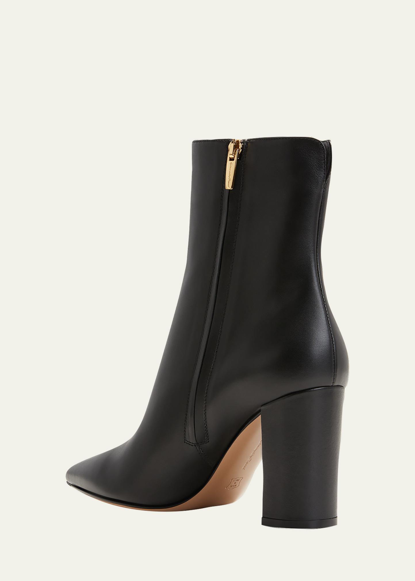 Gianvito Rossi Vitello Glove Calfskin Ankle Boots - Bergdorf Goodman