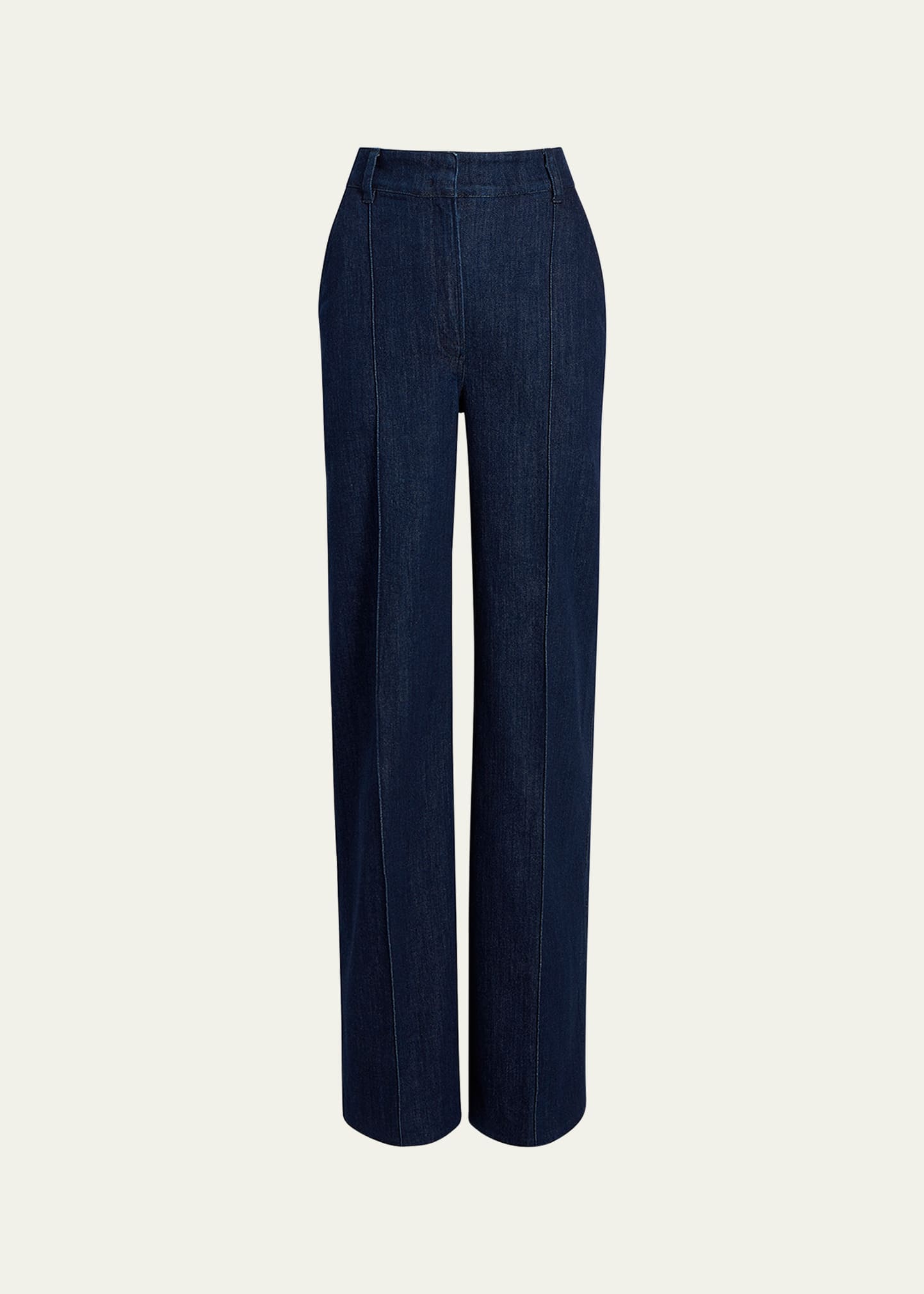 Another Tomorrow High Rise Denim Trousers - Bergdorf Goodman