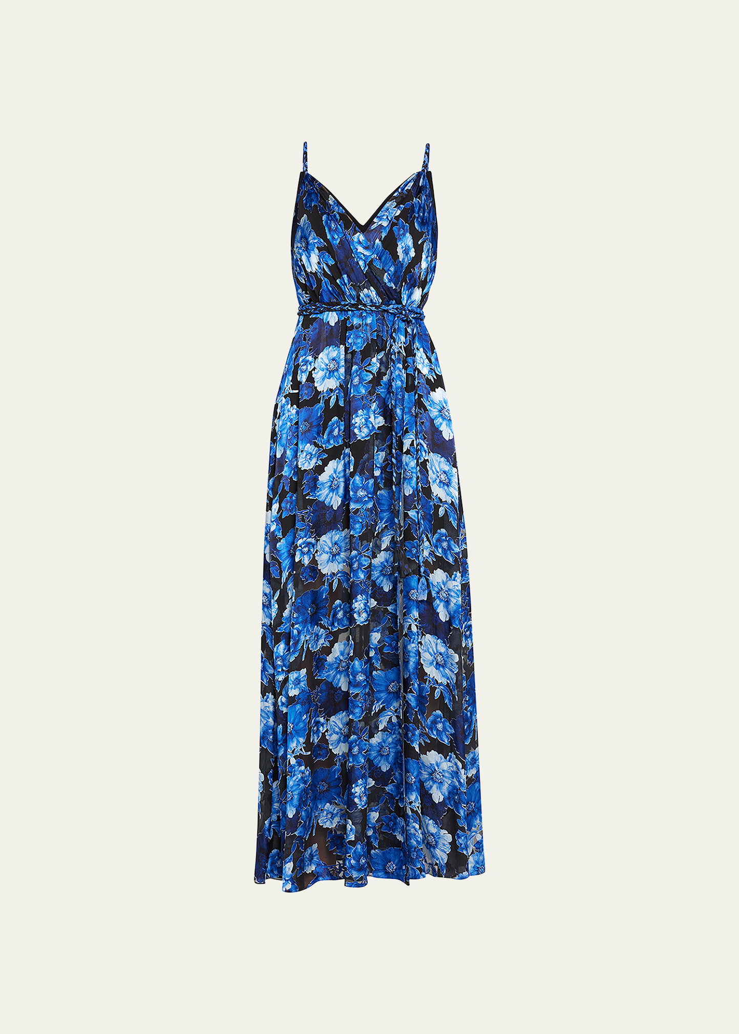 ALICE + OLIVIA Samantha Belted Mock-Wrap Maxi Dress - Bergdorf Goodman
