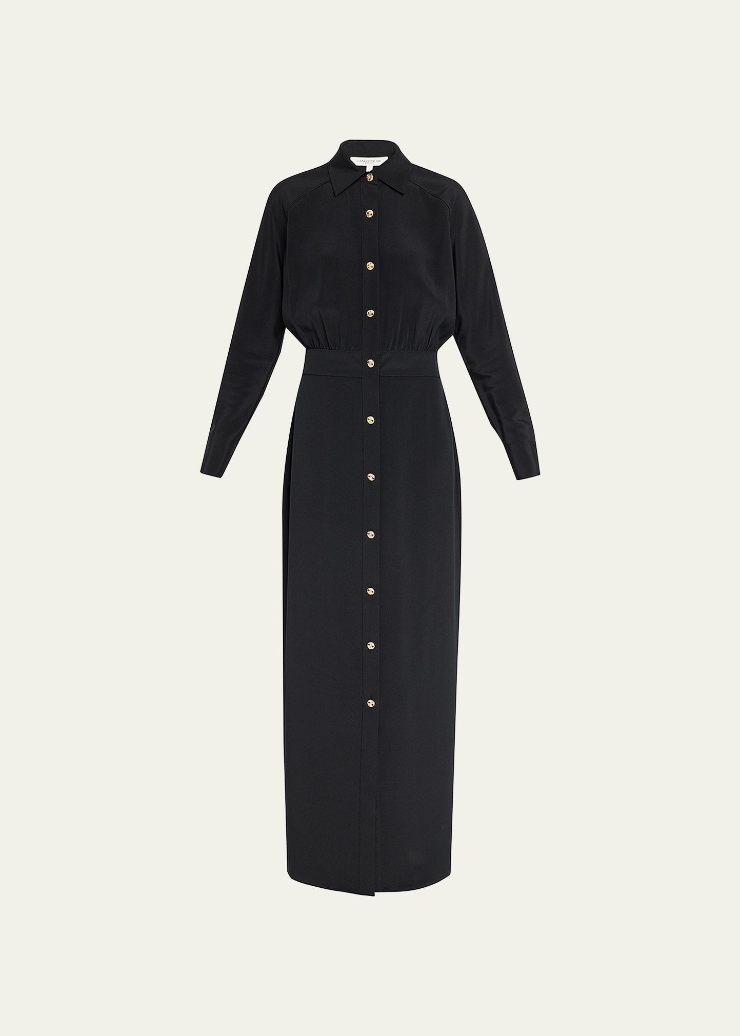 Lafayette 148 New York Rhinestone-Embellished Column Shirtdress