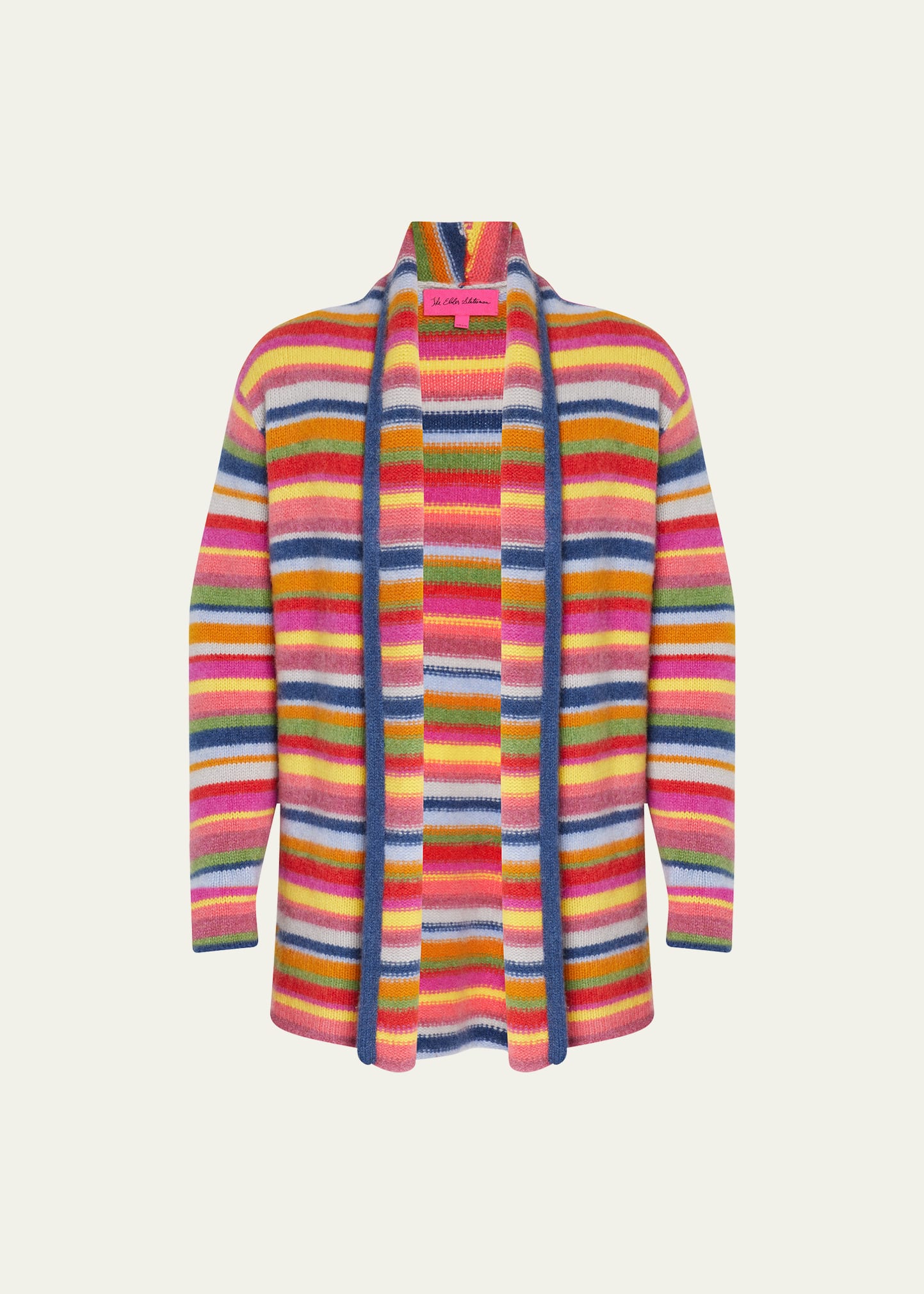 The Elder Statesman Men's Multi-Stripe Cashmere Smoking Jacket