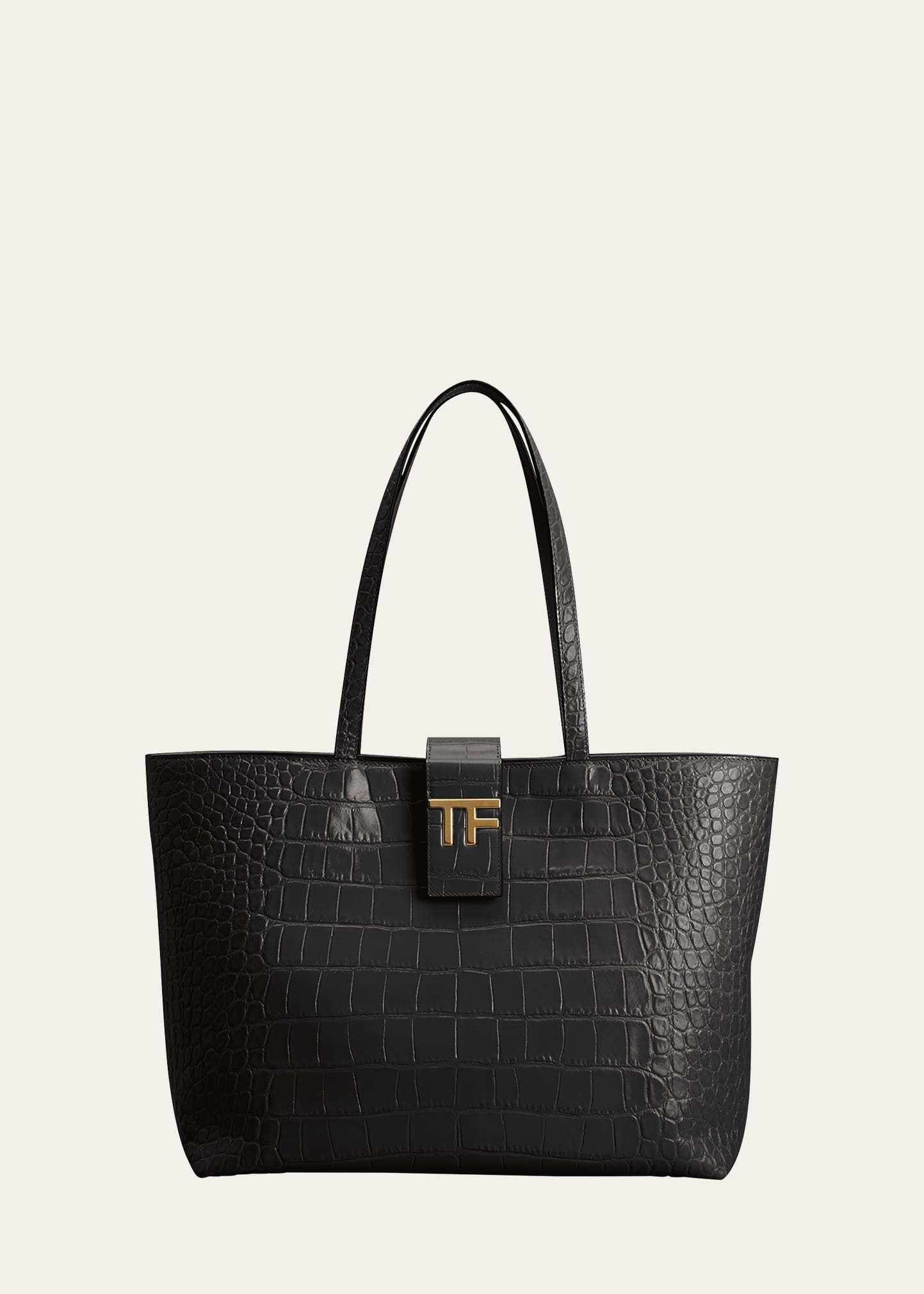 【関税＆送料込み】Tom Ford Tote Bags GRAIN LEATHER SHOPPER WITH ZIP | Tom Ford Fashion