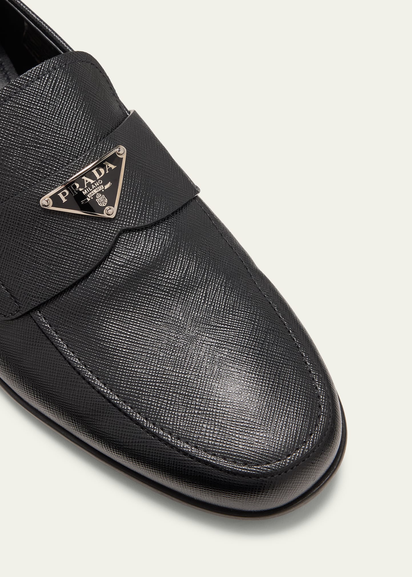 PRADA SPORT triangle logo loafers black Prada Triangle Logo Loafer