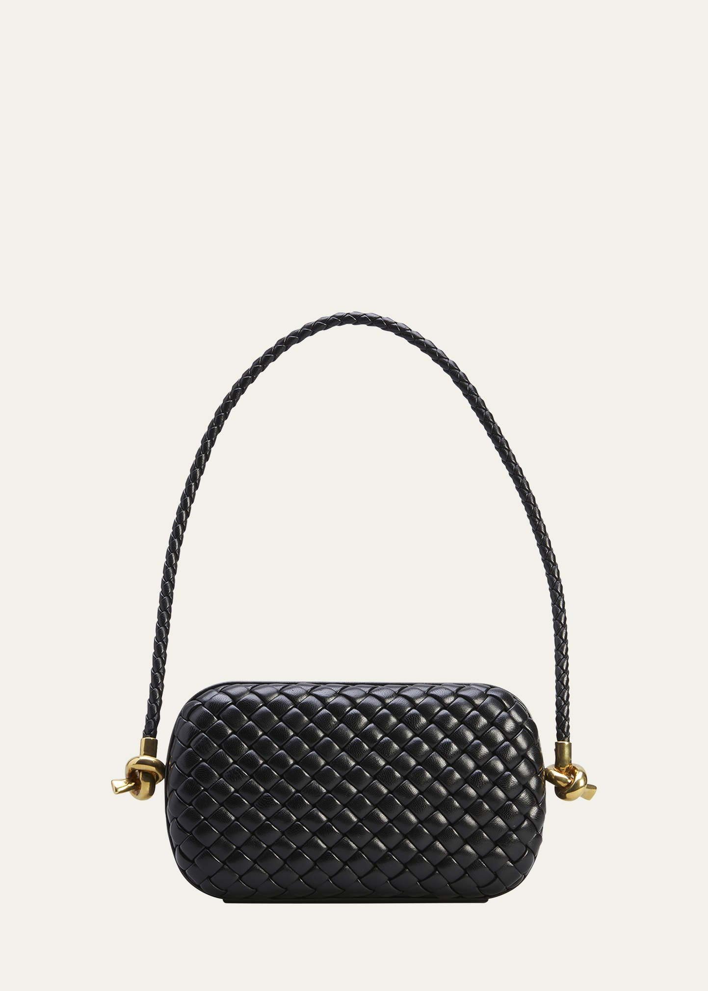 Bottega Veneta Knot Pleated Leather Clutch Bag - Bergdorf Goodman