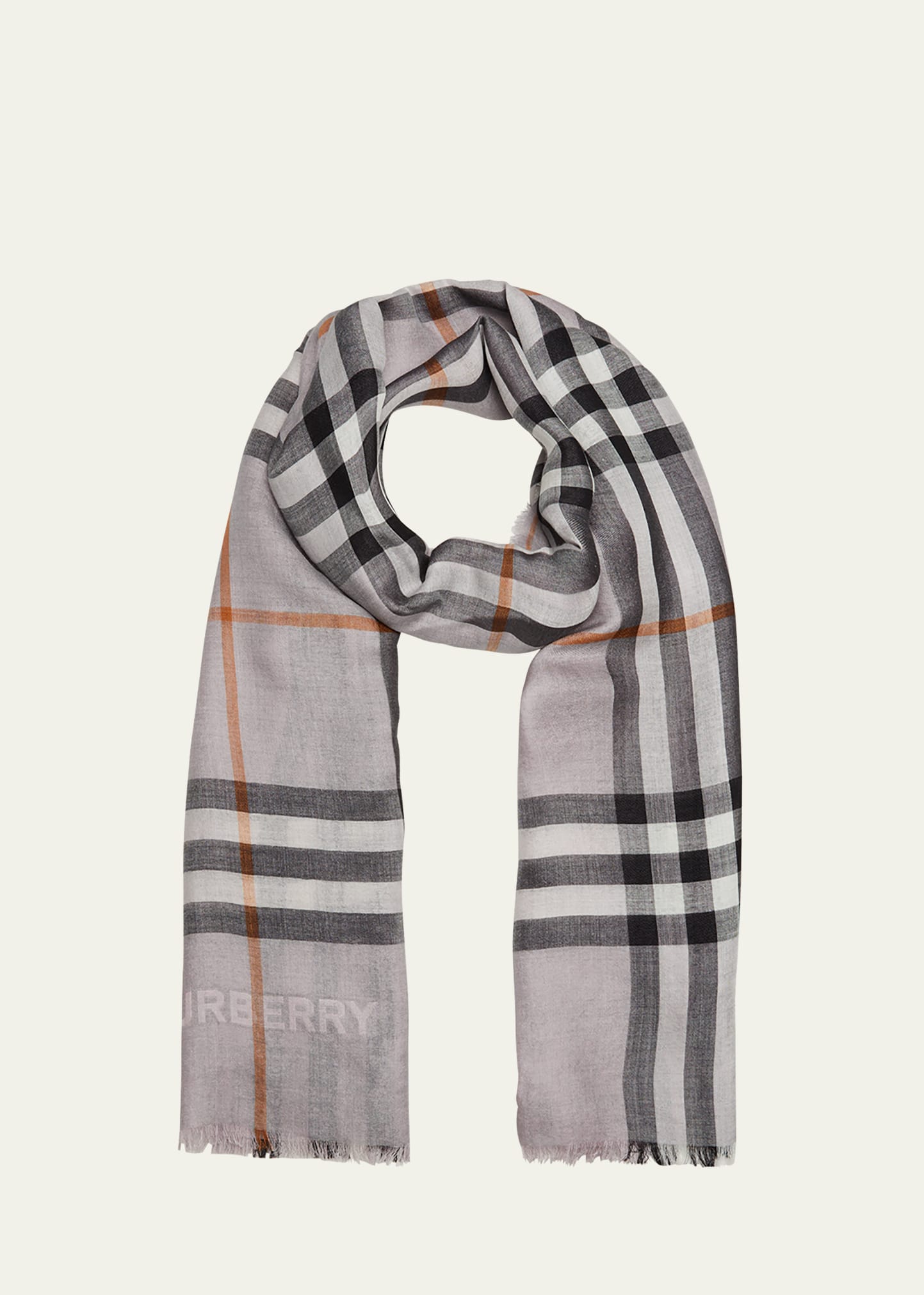 BURBERRY バーバリー シルクスカーフコンビネーション ウールタンクトップ 8016932 グレー S BURBERRY バーバリー シルクスカーフコンビネーション ウールタンク