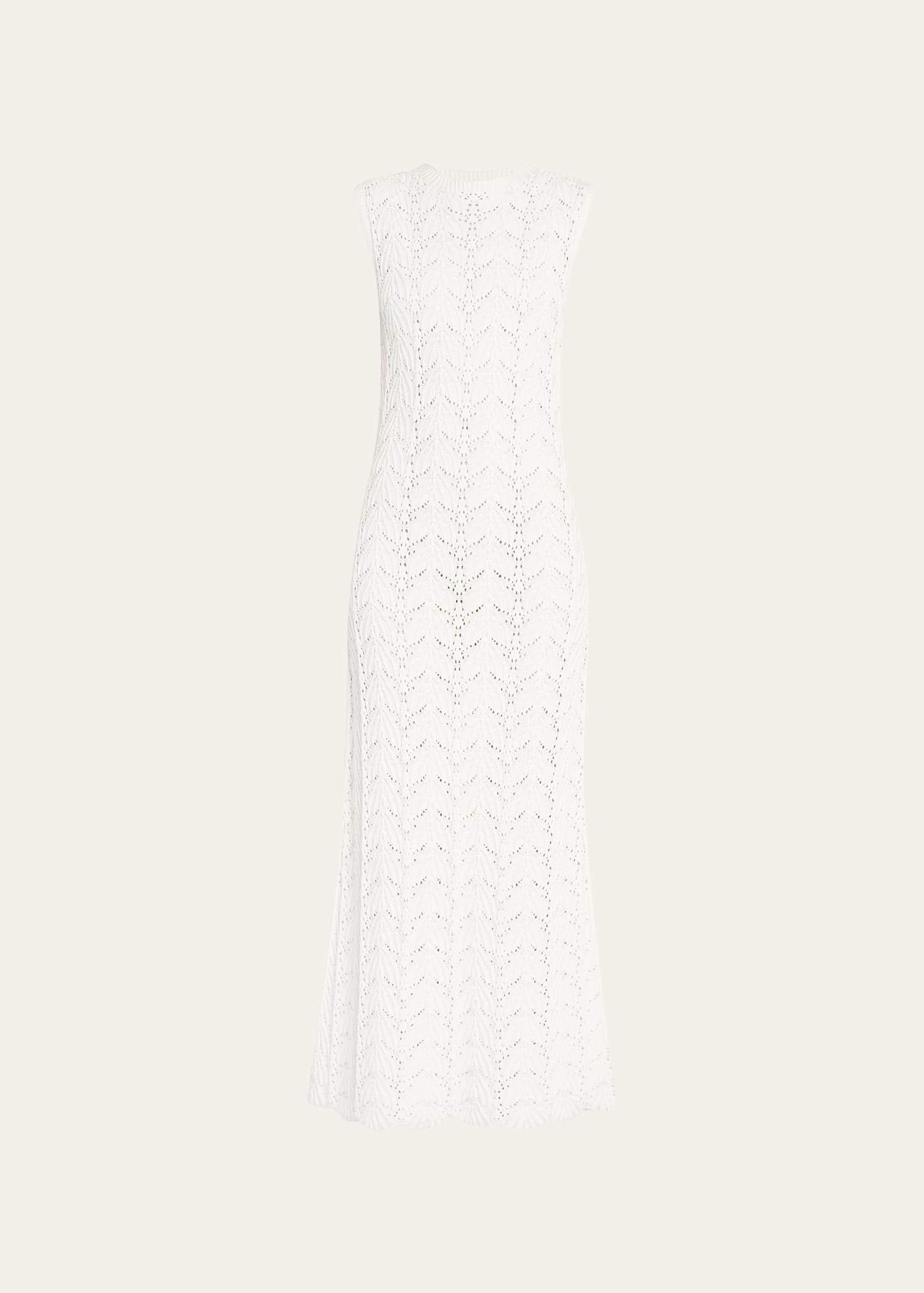 Loulou De Saison Sleeveless Crochet Knit Maxi Dress - Bergdorf Goodman
