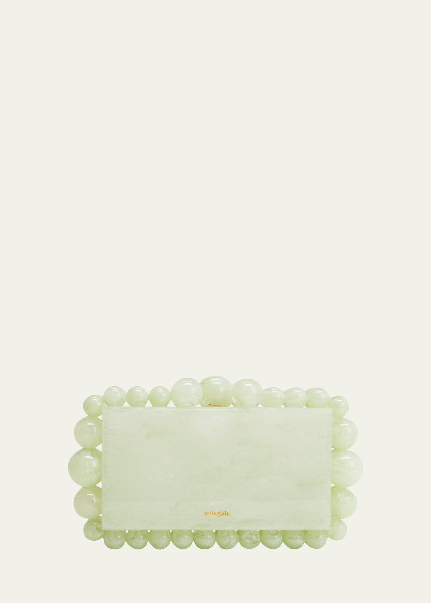 Cult Gaia Eos Beaded Acrylic Clutch Bag