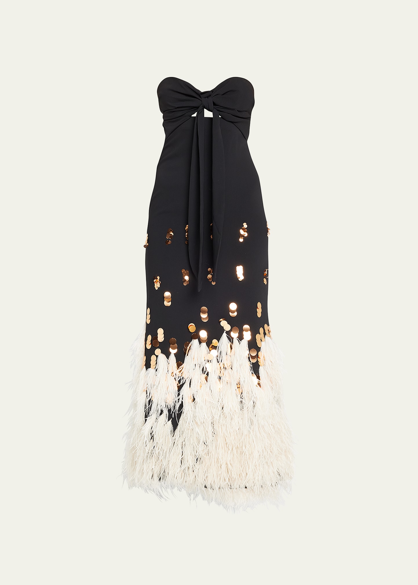 Johanna Ortiz Clever And Lonely Feathered Hem Maxi Dress - Bergdorf Goodman