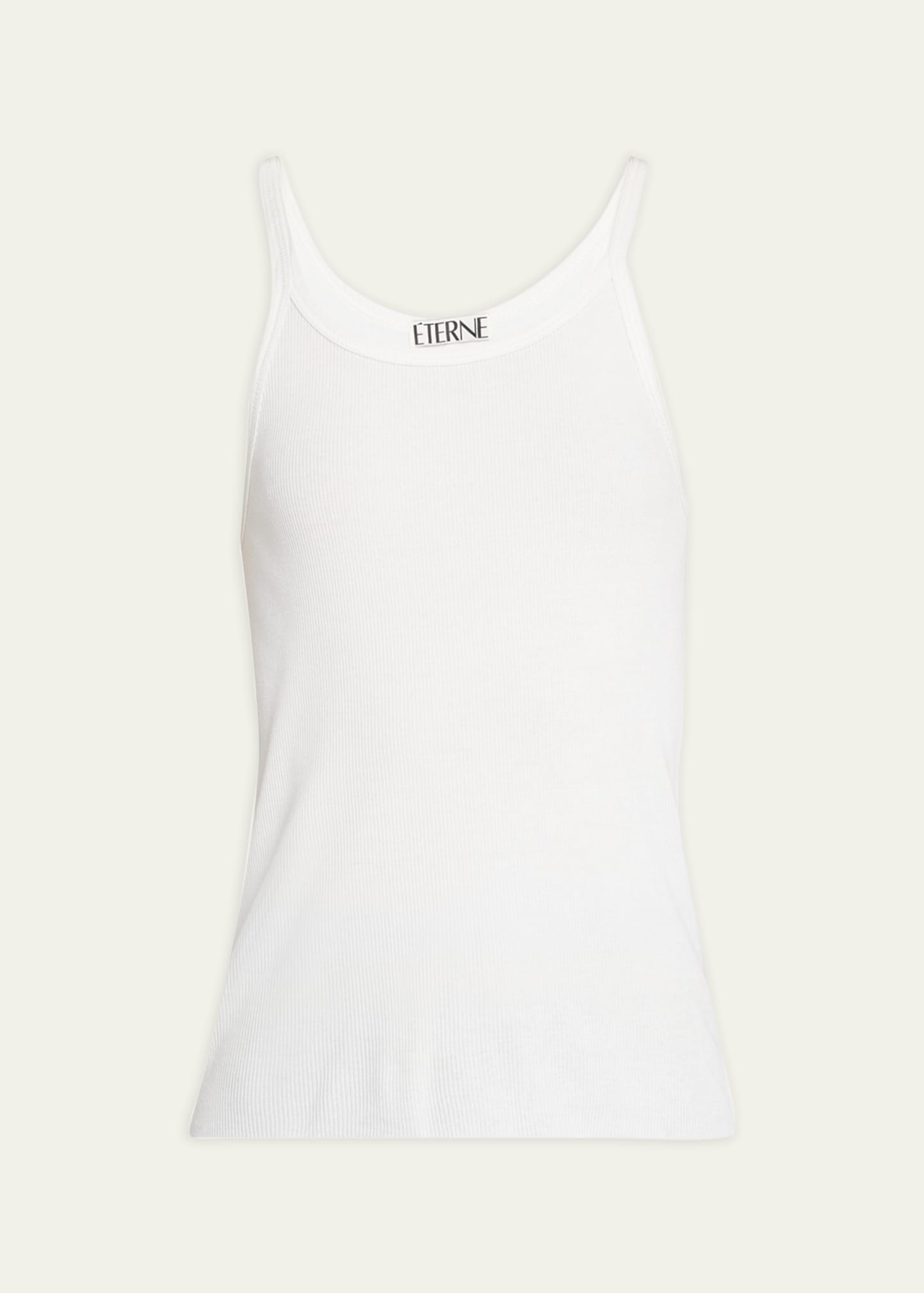 Eterne Cropped Rib Tank Top