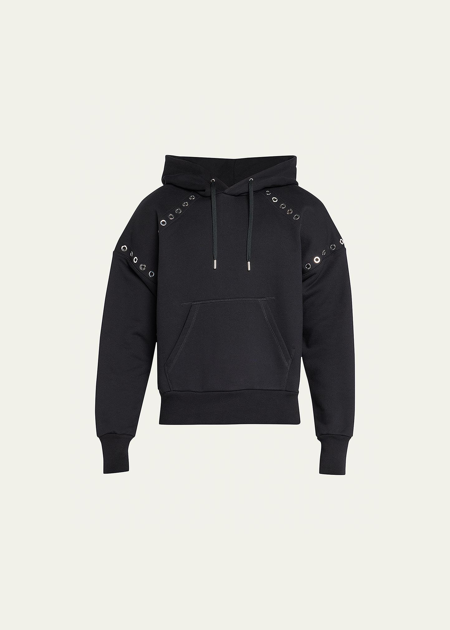 Alexander McQueen Men's Metal Eyelet Pullover Hoodie - Bergdorf