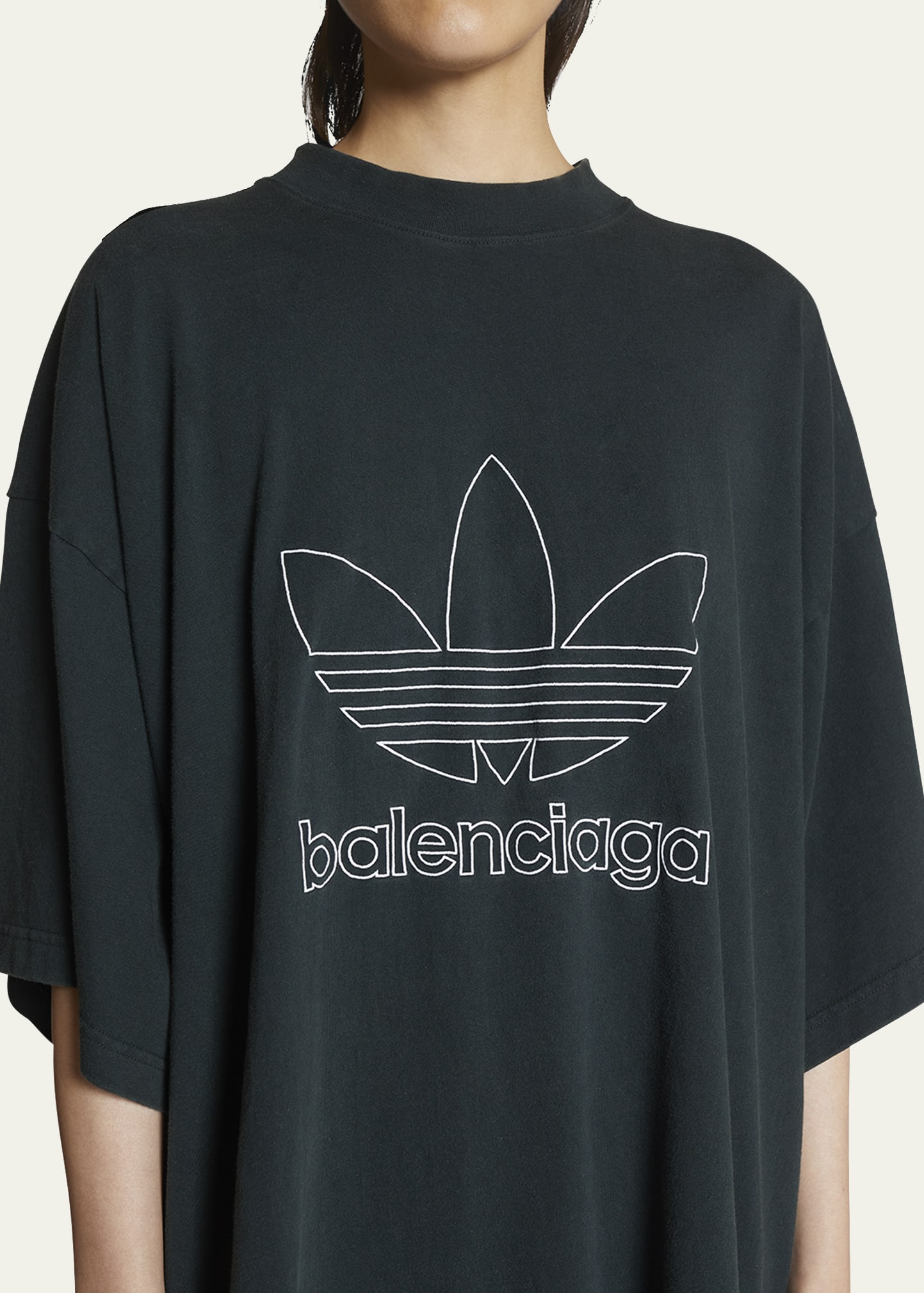 Balenciaga x Adidas Men's Embroidered Logo T-Shirt - Bergdorf Goodman