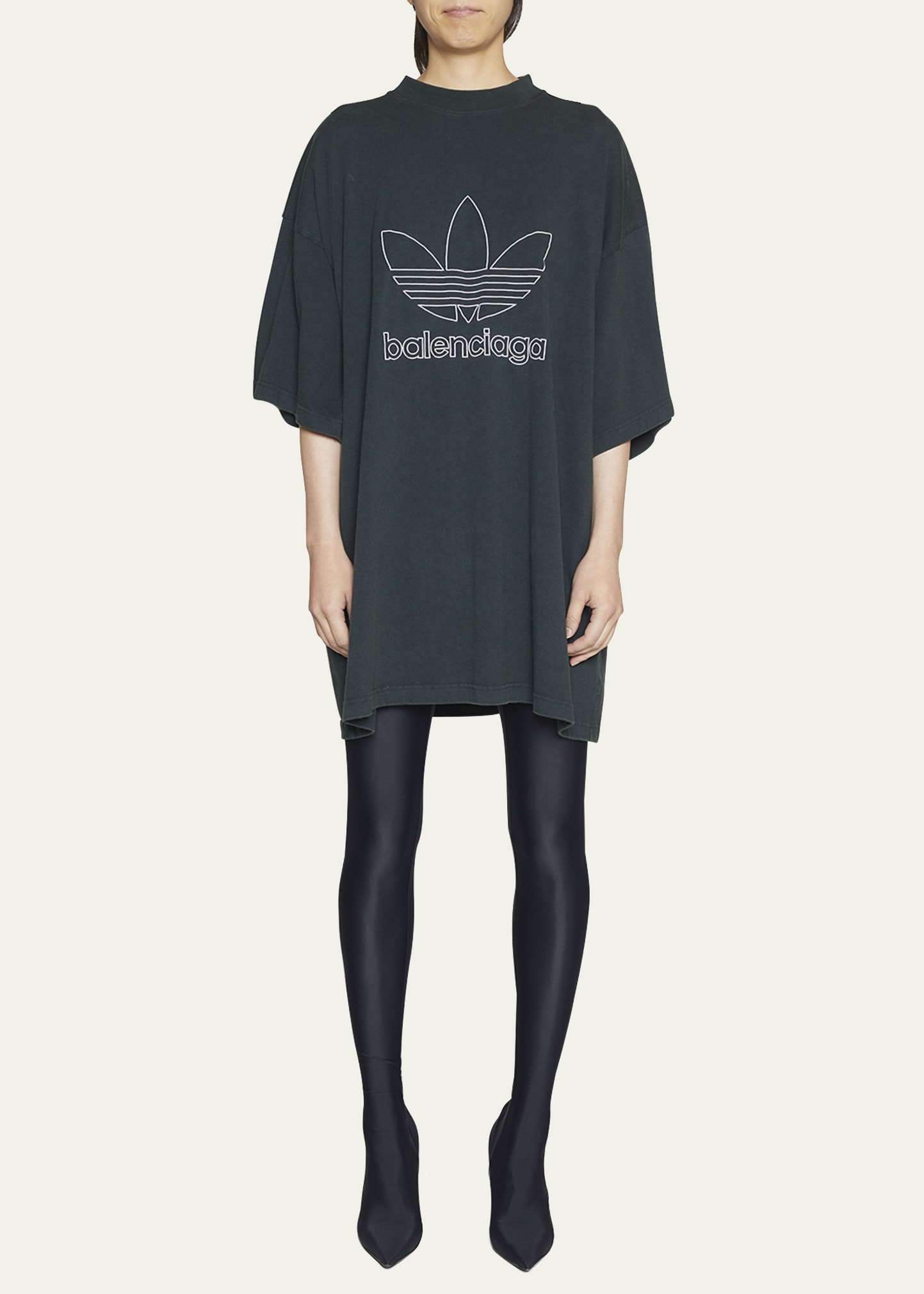 Balenciaga x Adidas Men's Embroidered Logo T-Shirt