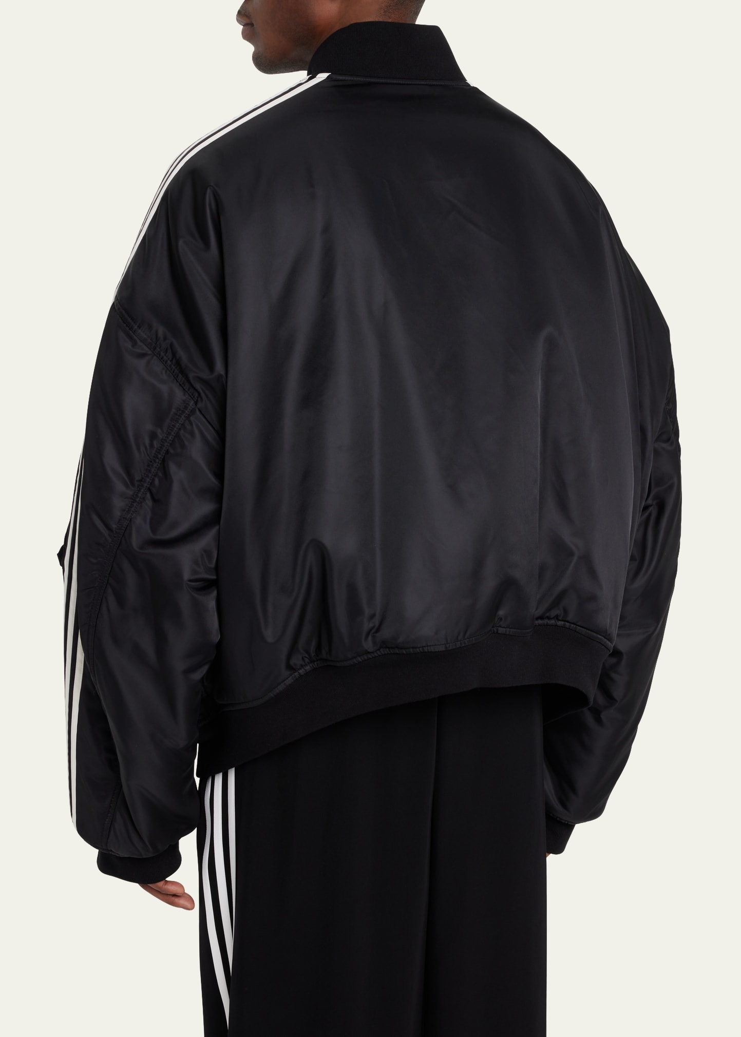 Balenciaga x Adidas Men's 3-Stripes Nylon Bomber Jacket - Bergdorf