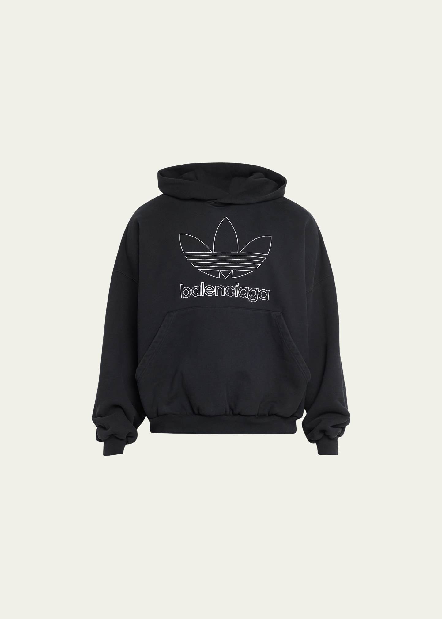 Balenciaga x Adidas Men's Embroidered Logo Hoodie - Bergdorf Goodman