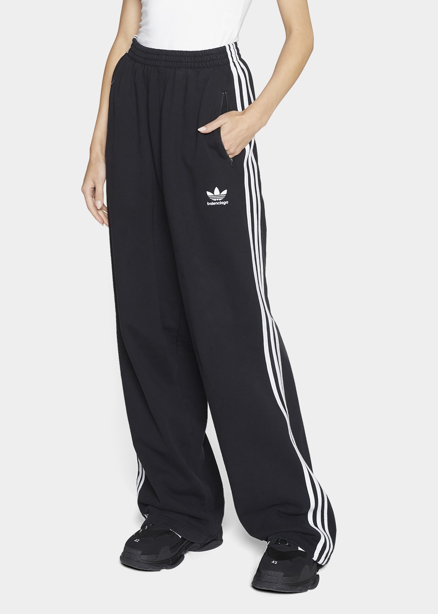 Balenciaga x Adidas Baggy Sweatpants - Bergdorf Goodman